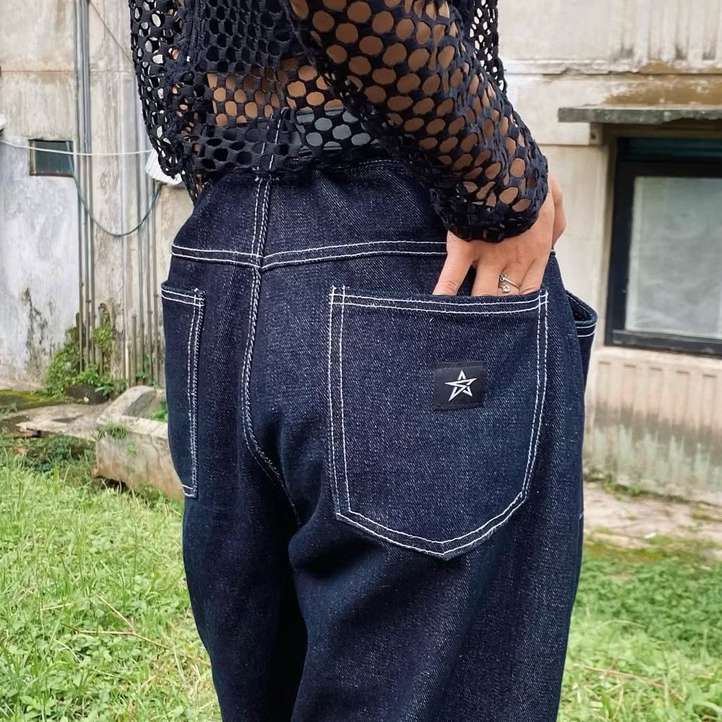 Japanese Brand Blue colour Japanese inspired streetwear jeans Size US 35 - 6 Thumbnail