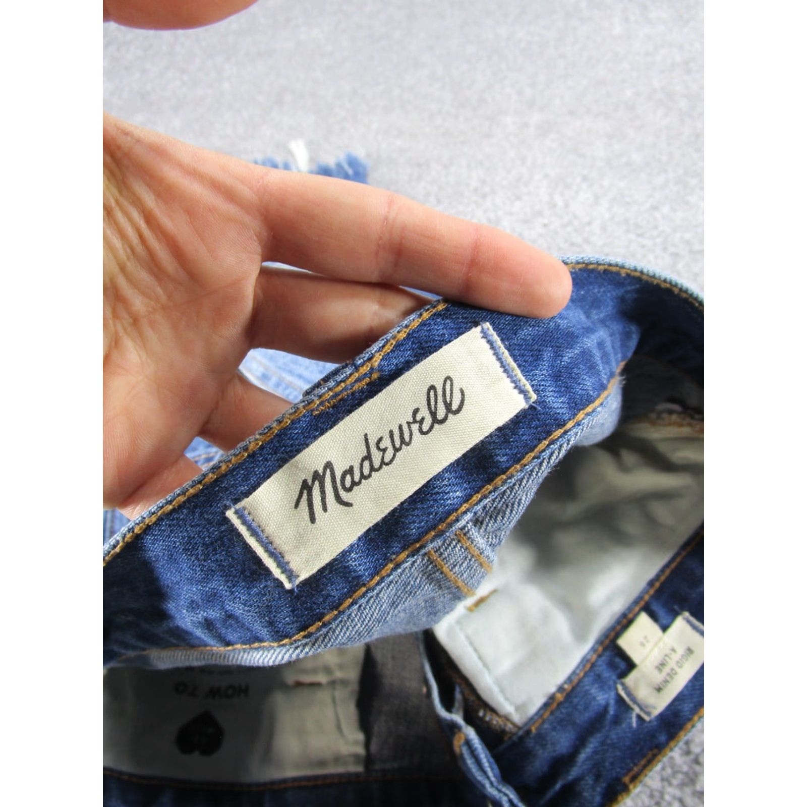 Madewell VINTAGE Madewell Jeans Skirt Womens 26 A-Line Denim Blue Short - 18?? Size 26" / US 2 / IT 38 - 7 Thumbnail