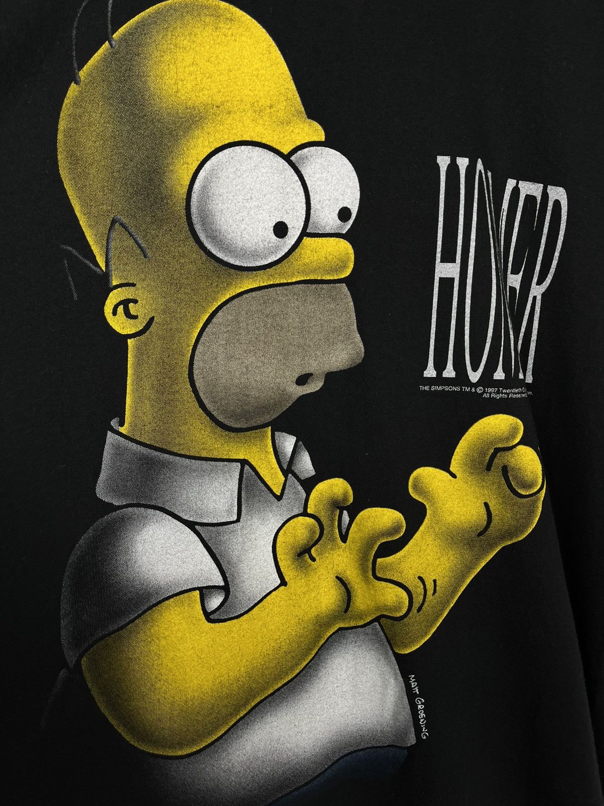 Cartoon Network Vintage The Simpsons Homer cartoon tee 1997 Size US L / EU 52-54 / 3 - 11 Thumbnail