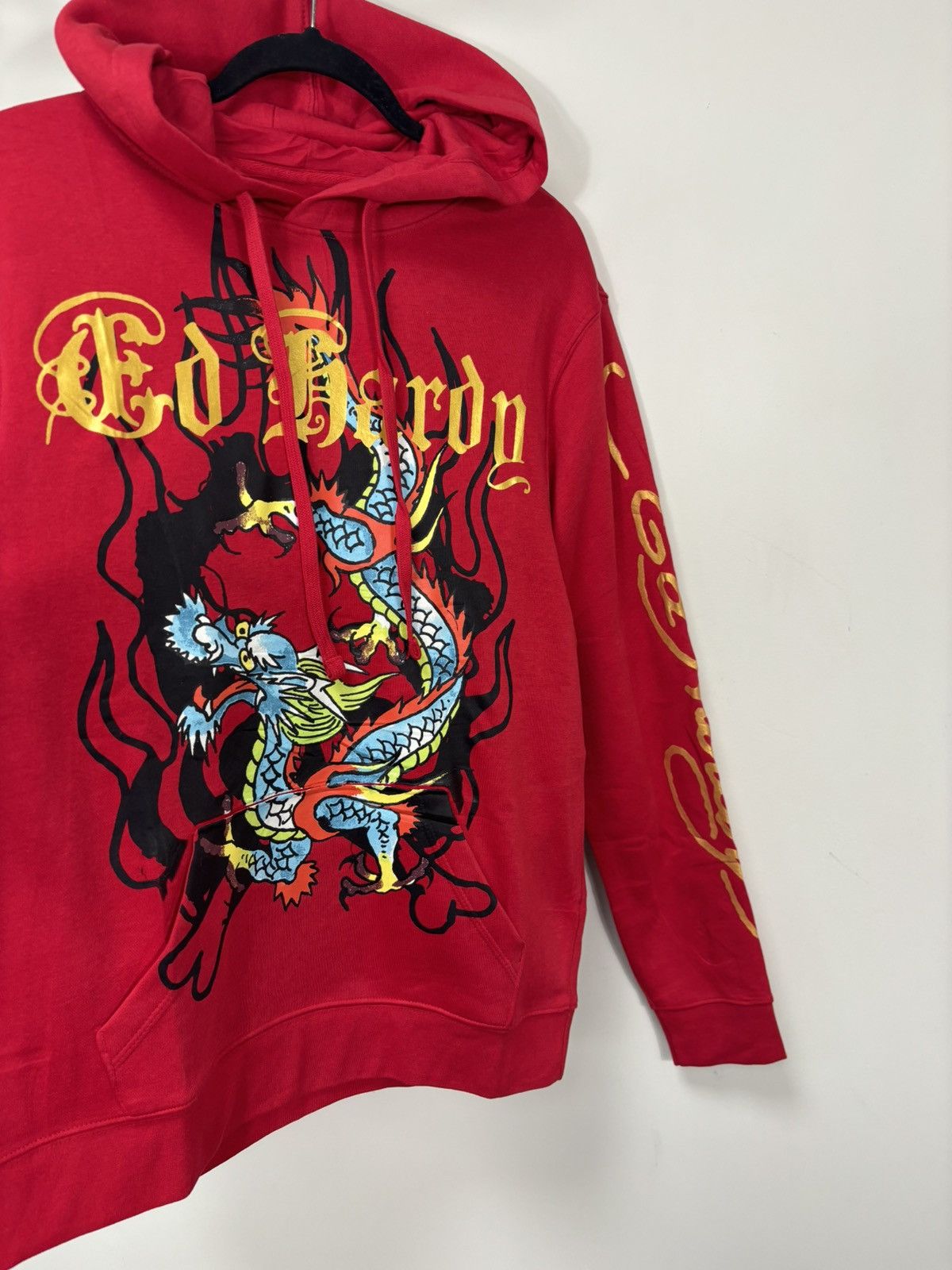 Ed Hardy Ed Hardy Y2K Chinese Dragon Big Logo NEW Red Hype Hoodie Size US S / EU 44-46 / 1 - 4 Thumbnail