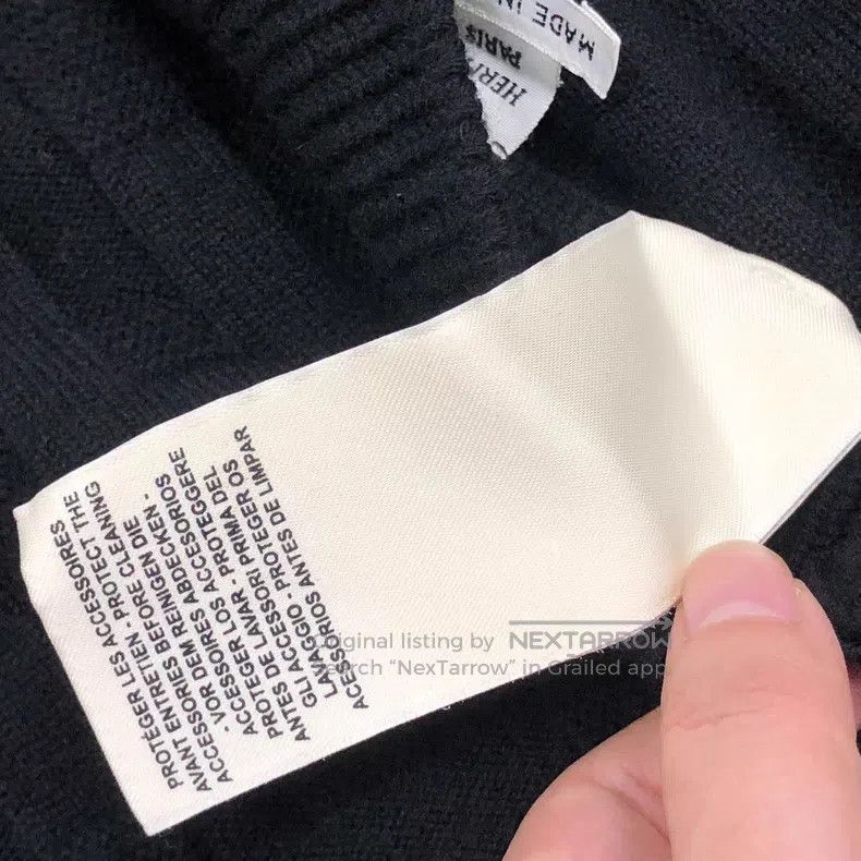Hermes Hermes Hooded Double-sided Down Knit Jacket, Black Cotton Size XXS / US 00 / IT 34 - 6 Thumbnail