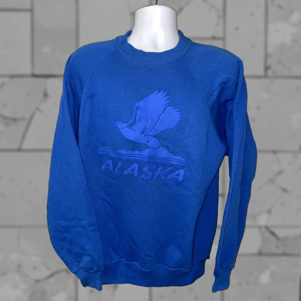 Hanes VINTAGE Hanes Activewear Sweatshirt Alaska Fleece Lined Blue Size XL Mens Size US XL / EU 56 / 4 - 1 Thumbnail