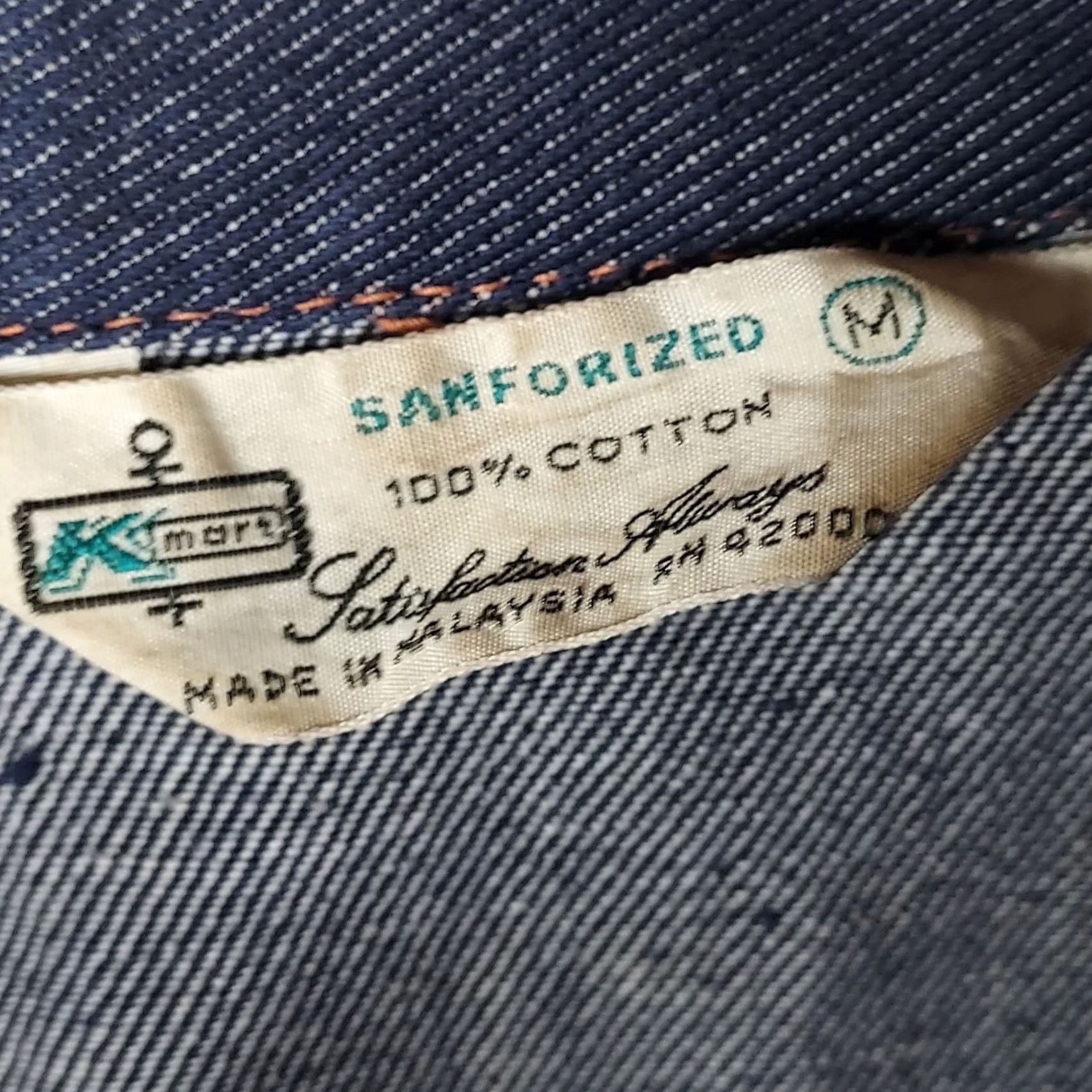 Vintage VINTAGE Kmart Denim Jacket Mens Large Blue Trucker Style 90s Jacket Casual Button Cotton Denim Mens L Blue 90s Trucker Jacket Size US L / EU 52-54 / 3 - 4 Thumbnail