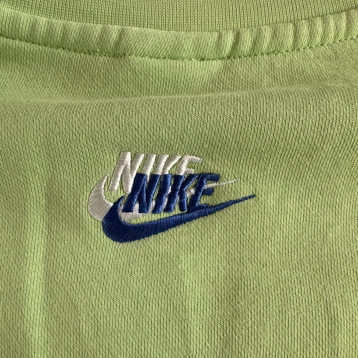 Nike nike lime green multiple logo crewneck Size US M / EU 48-50 / 2 - 3 Thumbnail
