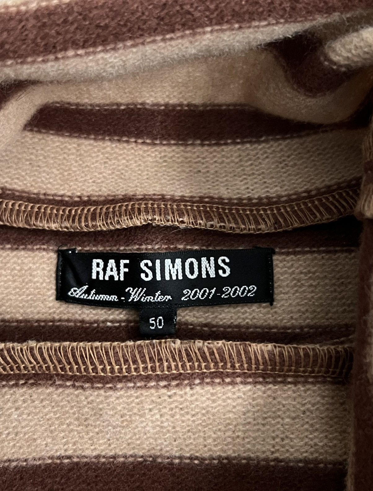 Raf Simons AW2001-2002 Raf Simons Riot Riot Riot Tan Runway Turtleneck Size US XL / EU 56 / 4 - 12 Thumbnail