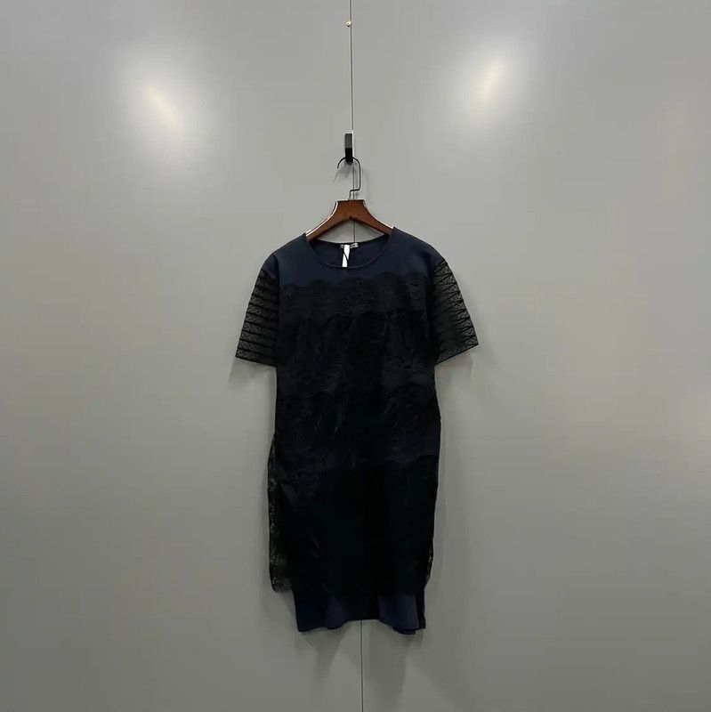 Miu Miu Miu Miu Summer Dark Blue Short Dress 0089 Size L / US 10 / IT 46 - 1 Thumbnail
