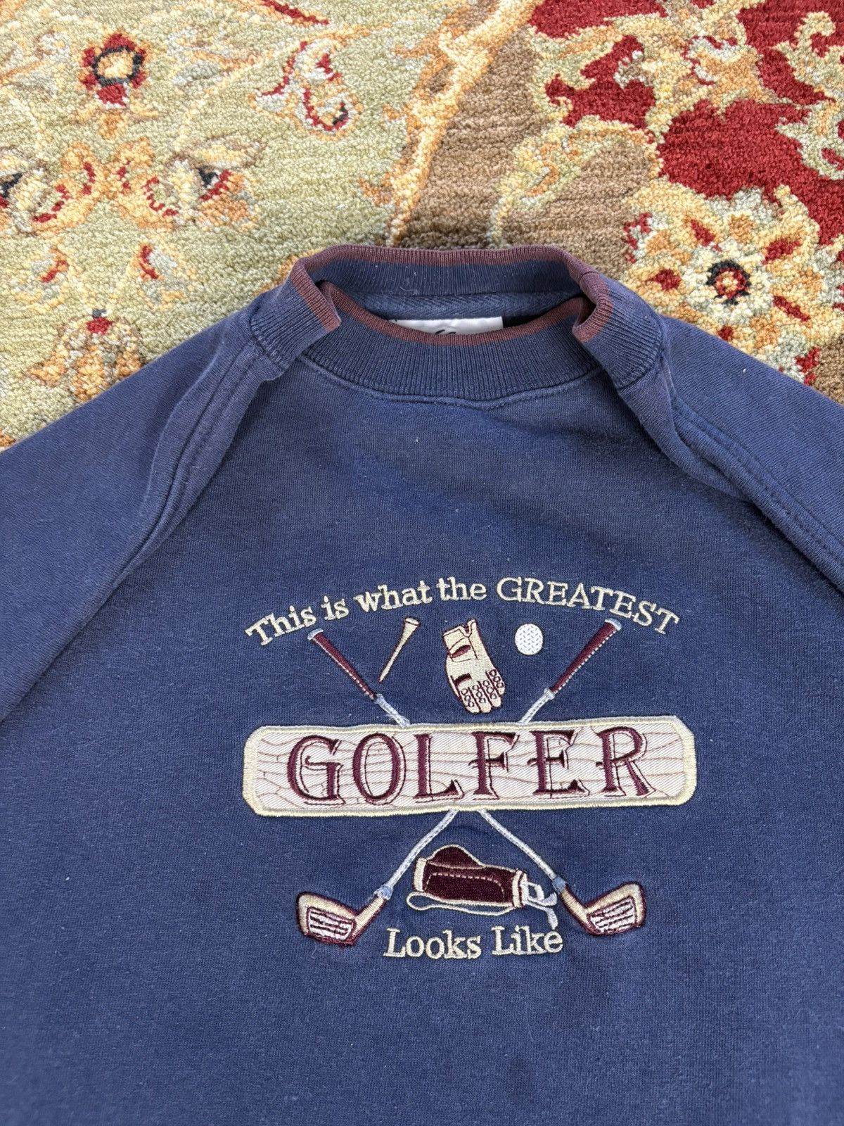 Vintage Vintage Embroidered Golf Crewneck Size US L / EU 52-54 / 3 - 3 Thumbnail