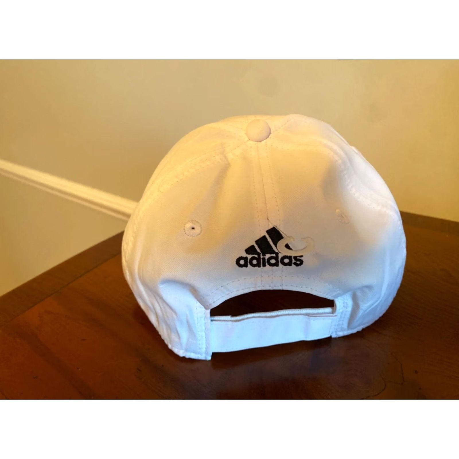 Adidas adidas Hat Cap Strapback White Western Illinois University Leathernecks Purple Cotton Unisex Adults Adjustable Mens Baseball Cap Size ONE SIZE - 3 Thumbnail