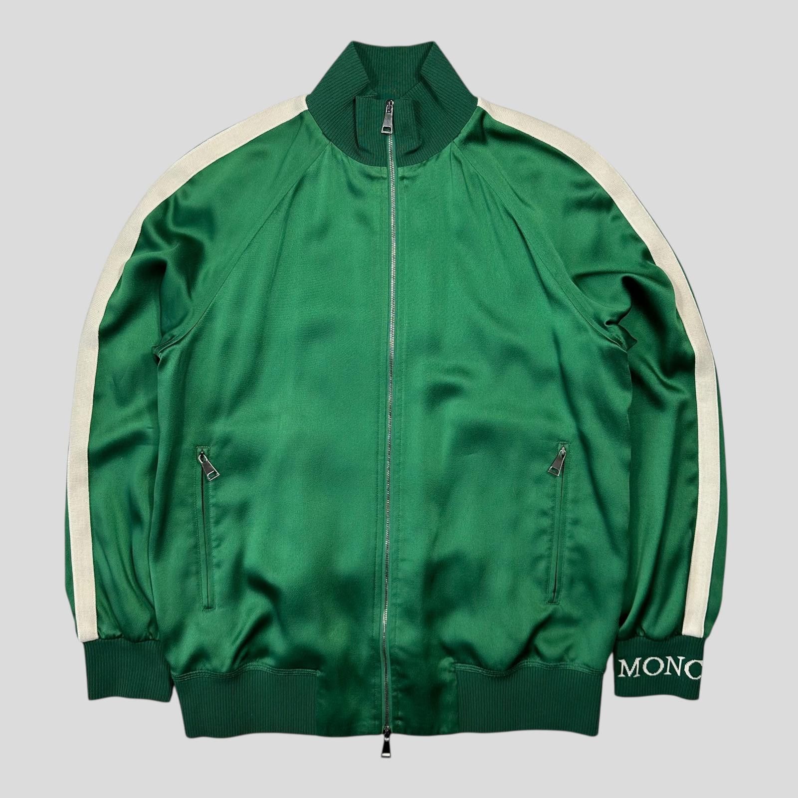 Moncler Moncler 2018 Satin Polyester Striped Track Jacket - 42 (M/L) Size US M / EU 48-50 / 2 - 1 Thumbnail