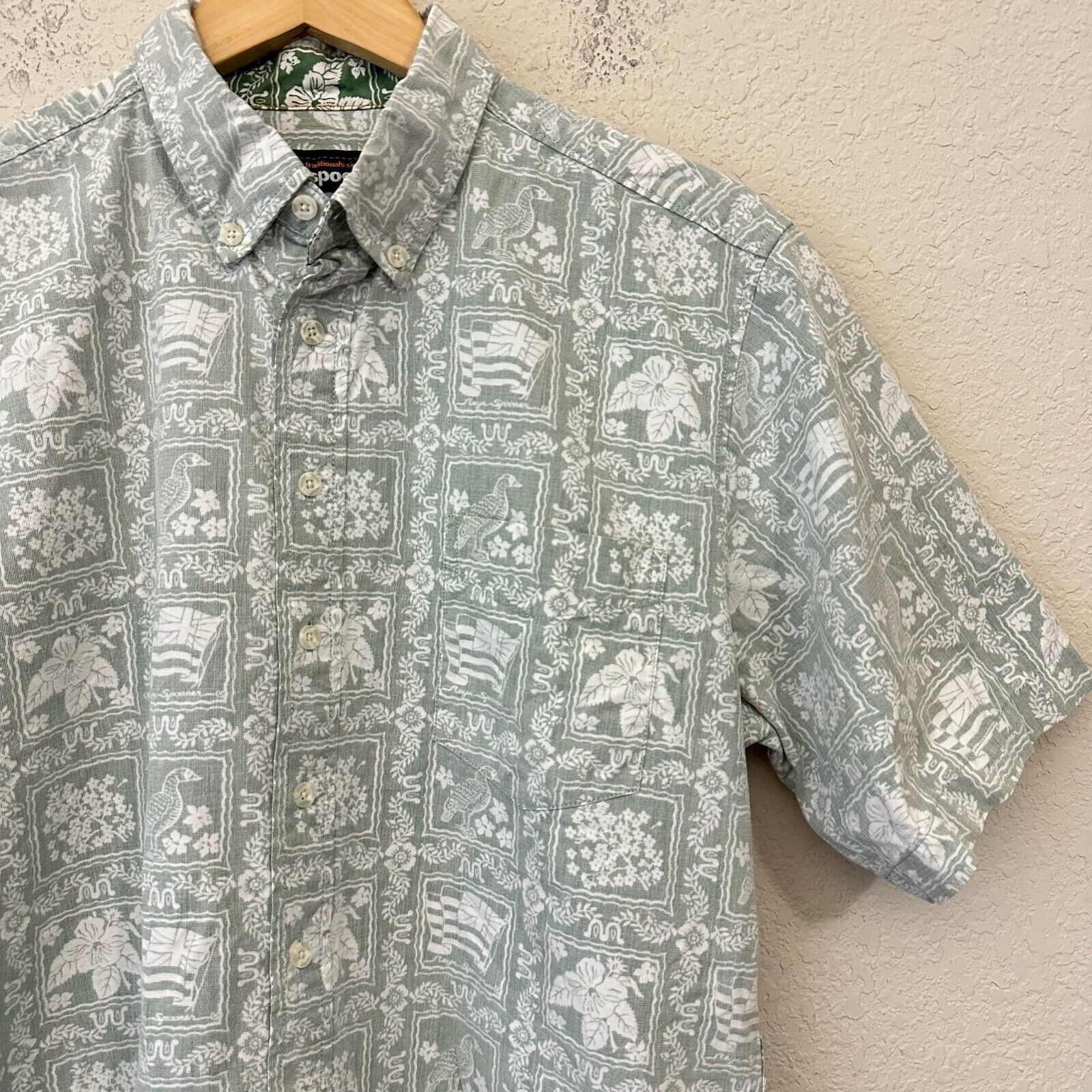 Reyn Spooner VTG REYN SPOONER Patchwork Hawaiian Shirt Flag Floral Animal Size US L / EU 52-54 / 3 - 2 Thumbnail