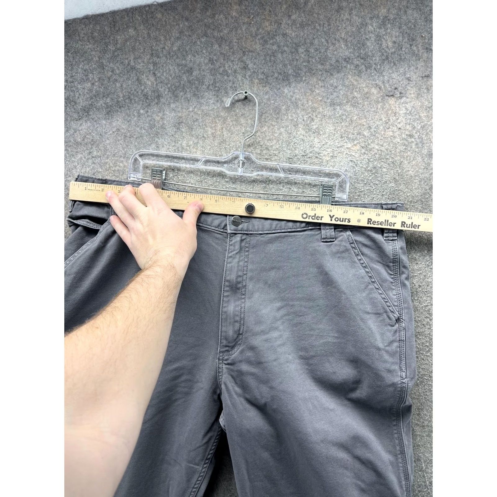 Carhartt Carhartt Pants Mens 42x32 Gray Carpenter Canvas Workwear Rugged Flex Relaxed Size US 42 / EU 58 - 4 Thumbnail