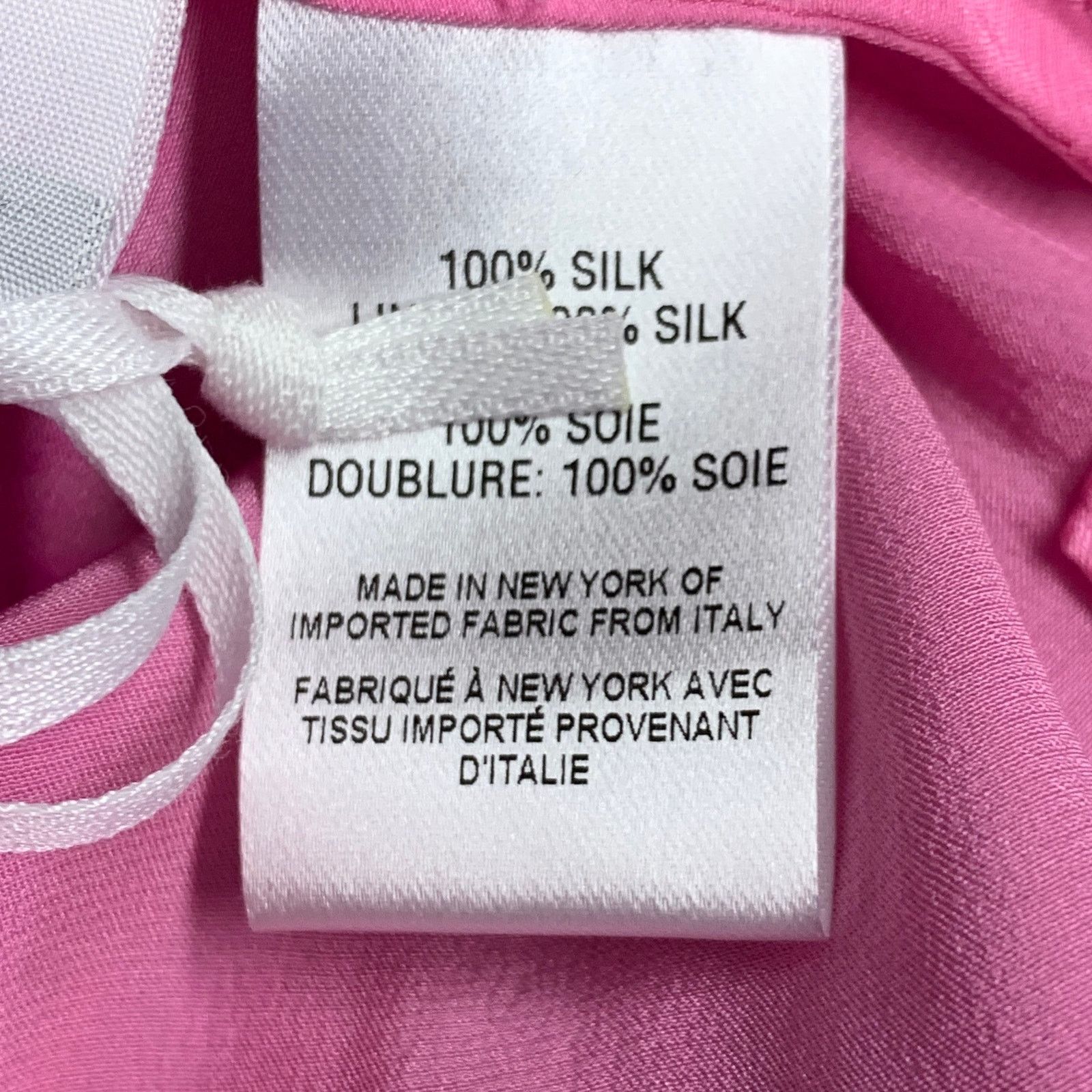 Other 2 Pink Fuchsia Silk Satin Two Tone Dip Dyed Blouse Size XS / US 0-2 / IT 36-38 - 6 Thumbnail
