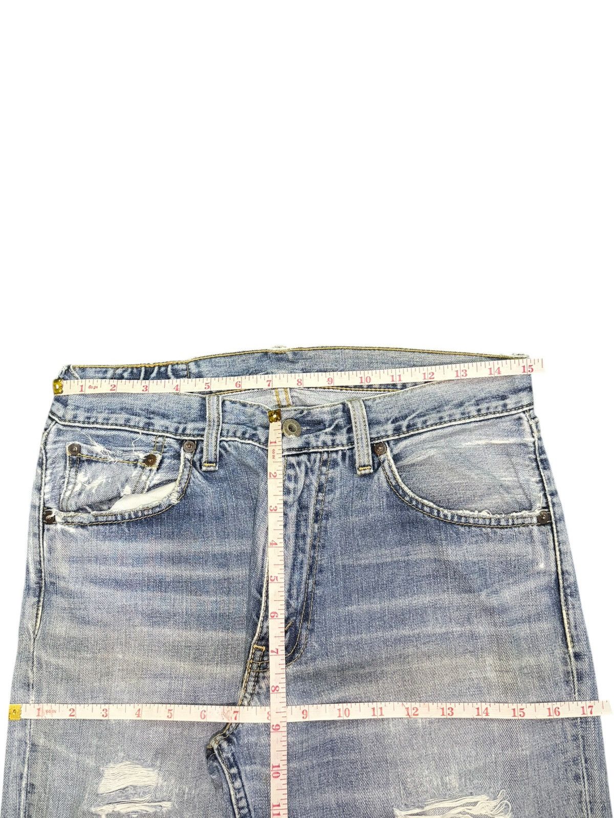 Levi's Vintage 90s Levis 502 Faded Wash Distressed Jeans Size US 30 / EU 46 - 6 Thumbnail