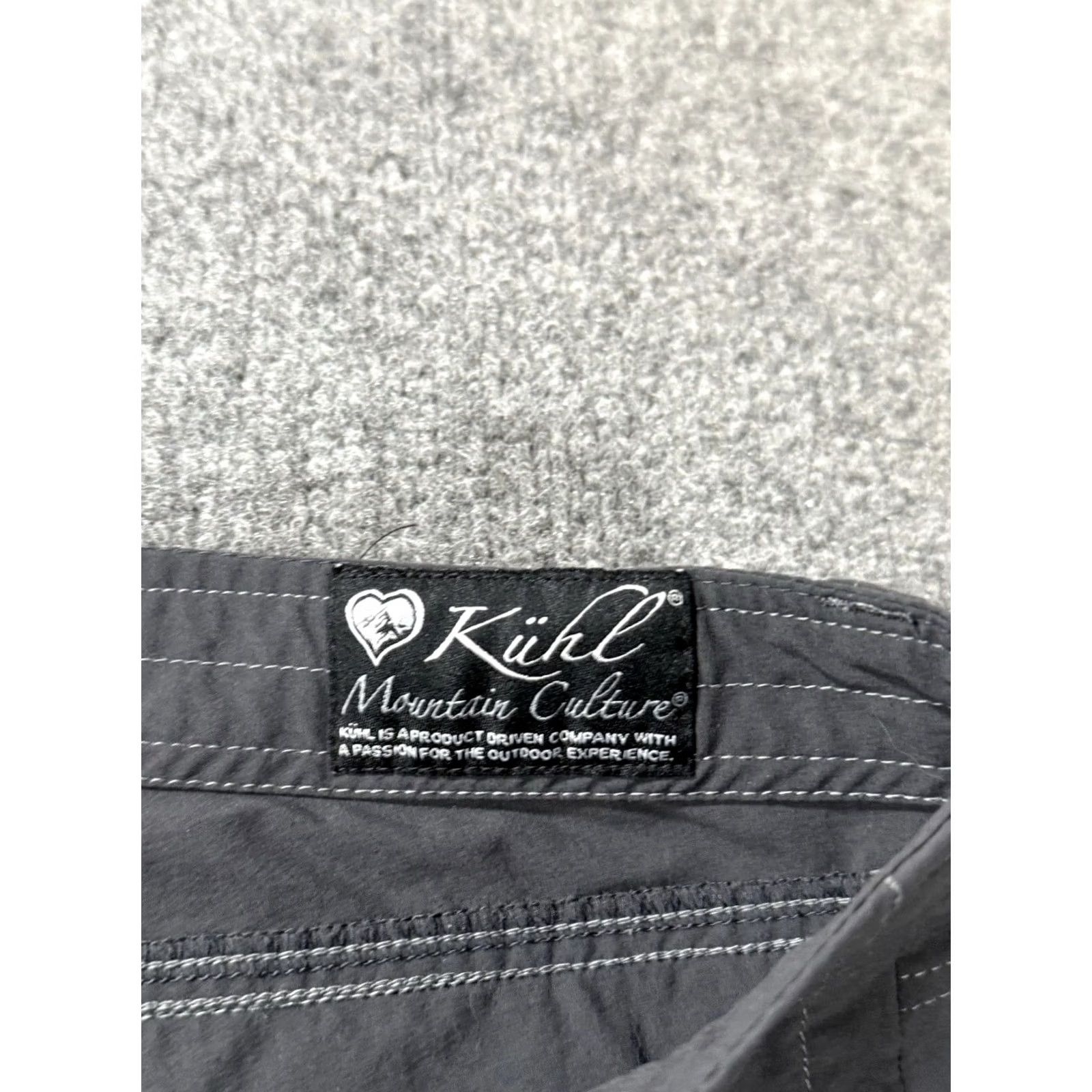 Vintage Kuhl Pants Womens 10 Gray Cargo Pockets Hiking Pants Straight Roll Up Leg Size 32" / US 10 / IT 46 - 5 Thumbnail