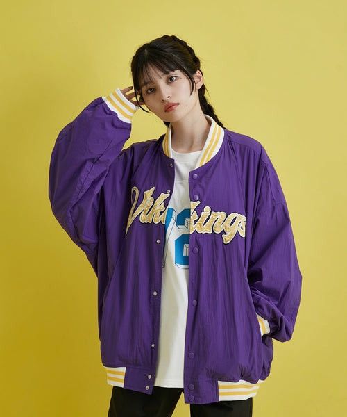 Japanese Brand Japanese Junred x NFL Minnesota Vikings Oversized Varsity Size US L / EU 52-54 / 3 - 1 Thumbnail