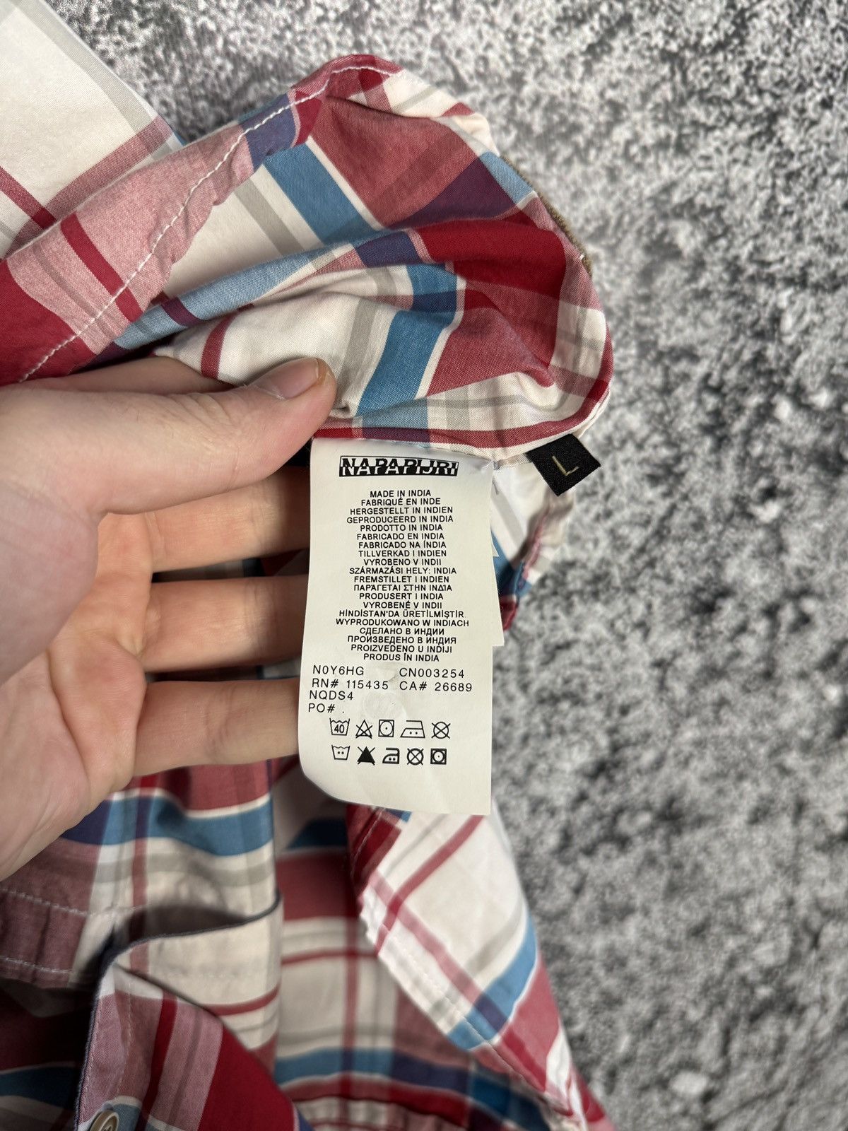 Napapijri Napapijri Long Sleeve Plaid Shirt Button Up Outdoor Size L Size US L / EU 52-54 / 3 - 8 Thumbnail