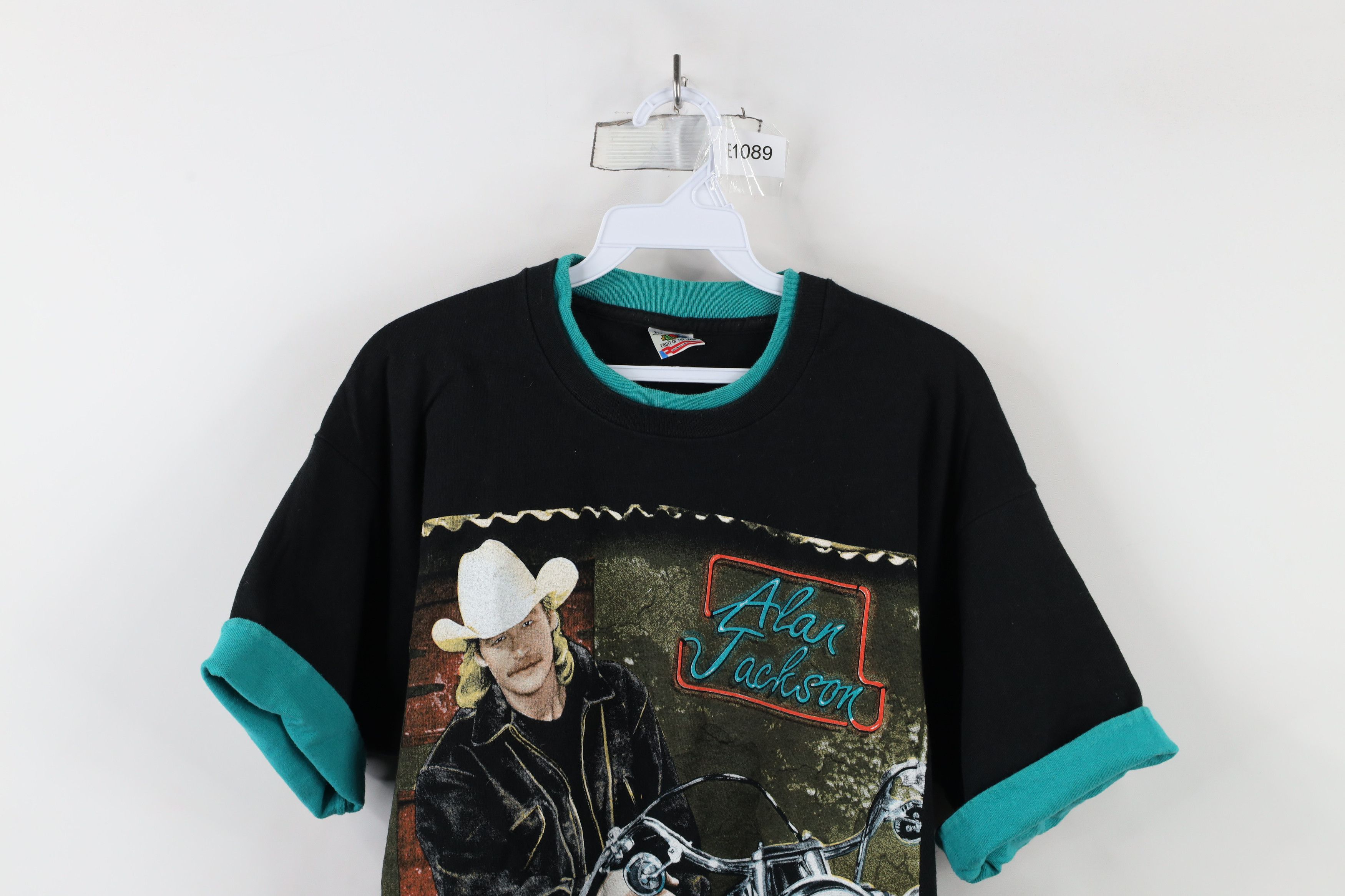 Vintage Vintage 90s Print Alan Jackson Country Music T-Shirt USA Size US L / EU 52-54 / 3 - 2 Thumbnail