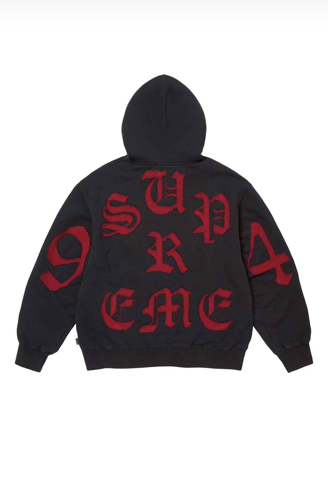 Supreme Supreme Cut Out Zip Up Hooded Sweatshirt (Black) (S) Size ONE SIZE - 1 Preview