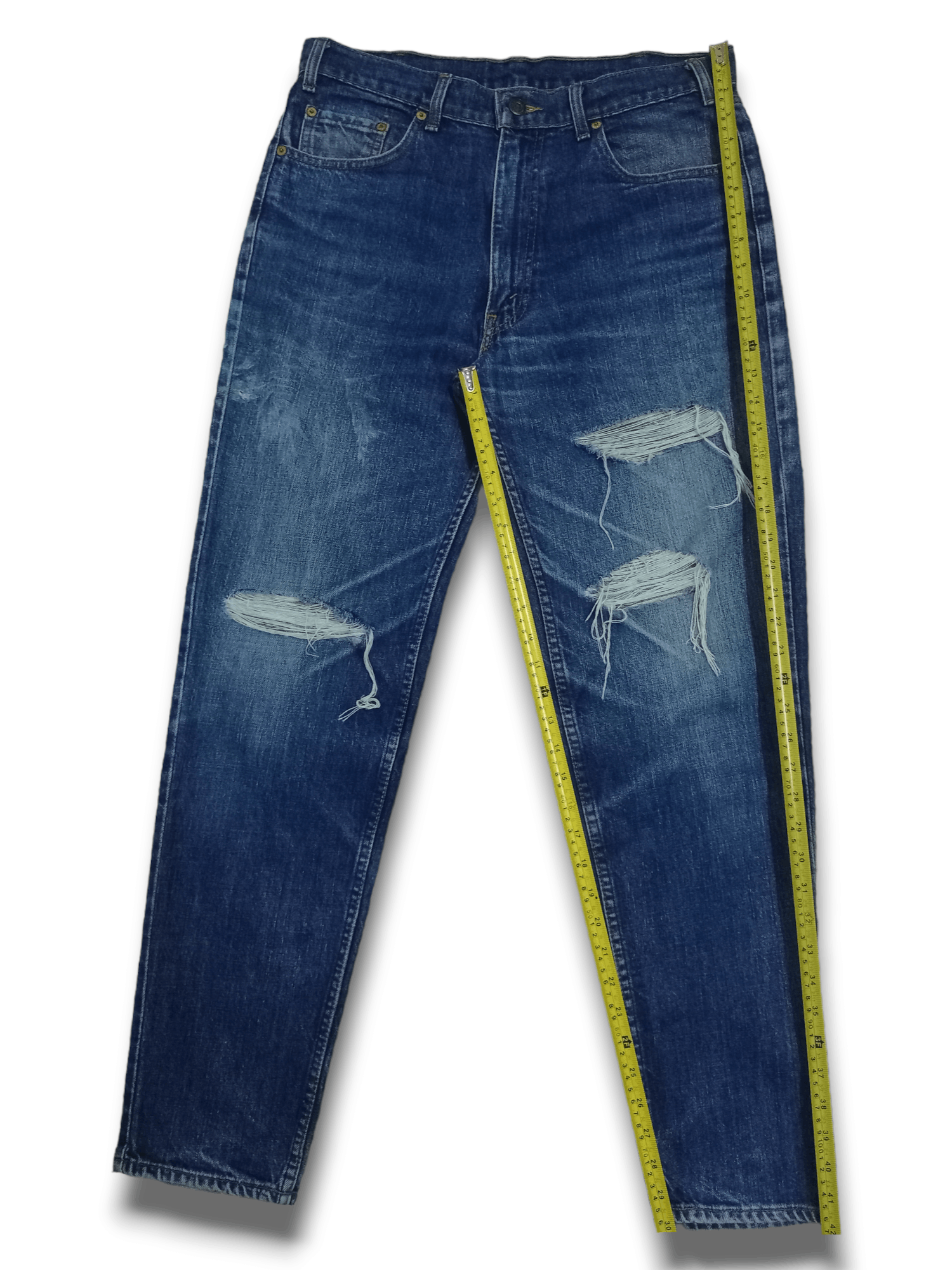 Levi's × Levi's Vintage Clothing Vintage Levis 603-0217 Blue Wash Ripped Style Jeans 33x30 Size US 33 - 12 Thumbnail