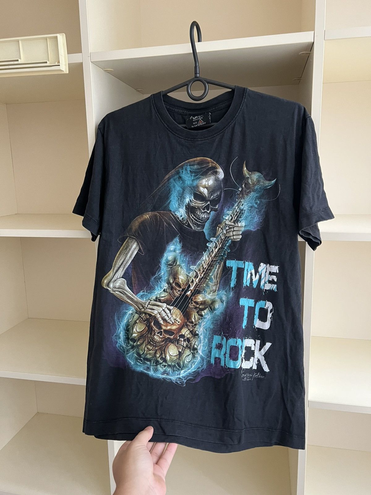 Vintage VINTAGE TIME TO ROCK SKELETON TEE T-SHIRT Size US M / EU 48-50 / 2 - 6 Thumbnail