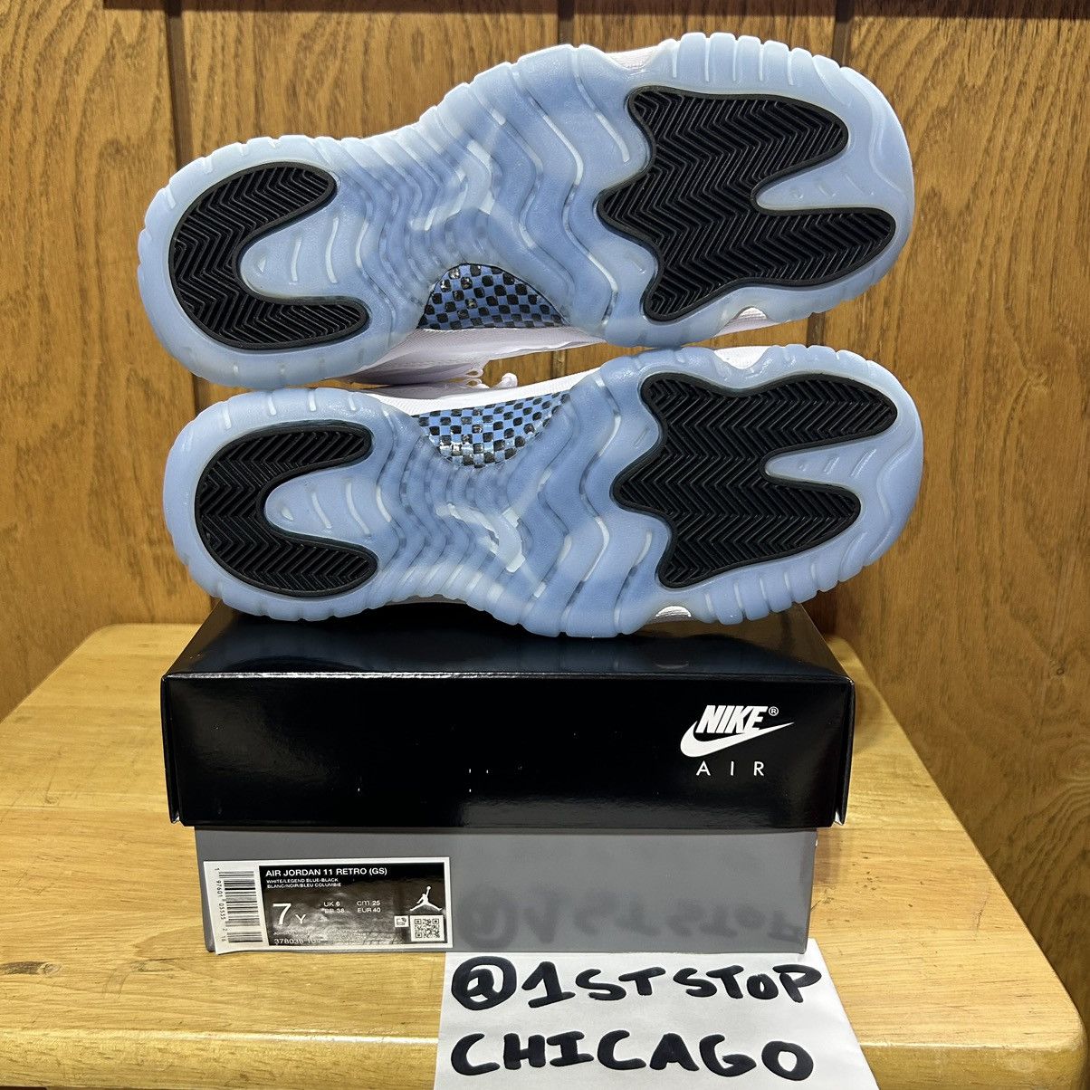 Designer × Jordan Brand × Nike Air Jordan Retro 11 Legend Blue 2024 GS Kids Size 7Y NEW Size US 7 / EU 40 - 8 Thumbnail