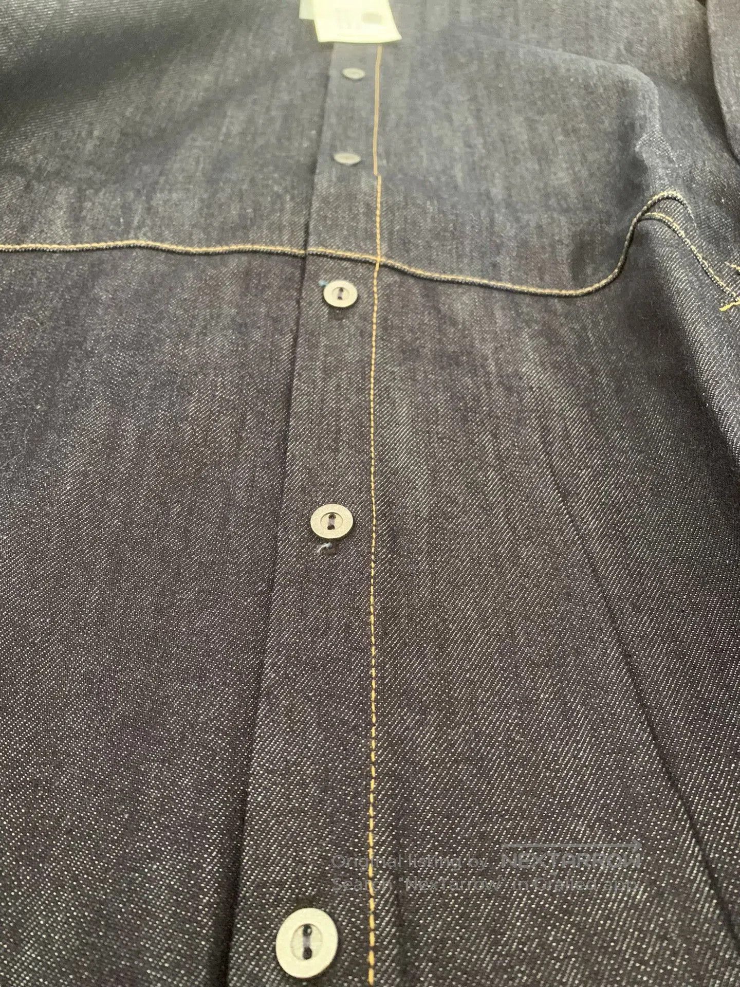 Helas Hellequino Street Vintage Denim Hooded Shirt. Size US L / EU 52-54 / 3 - 8 Thumbnail
