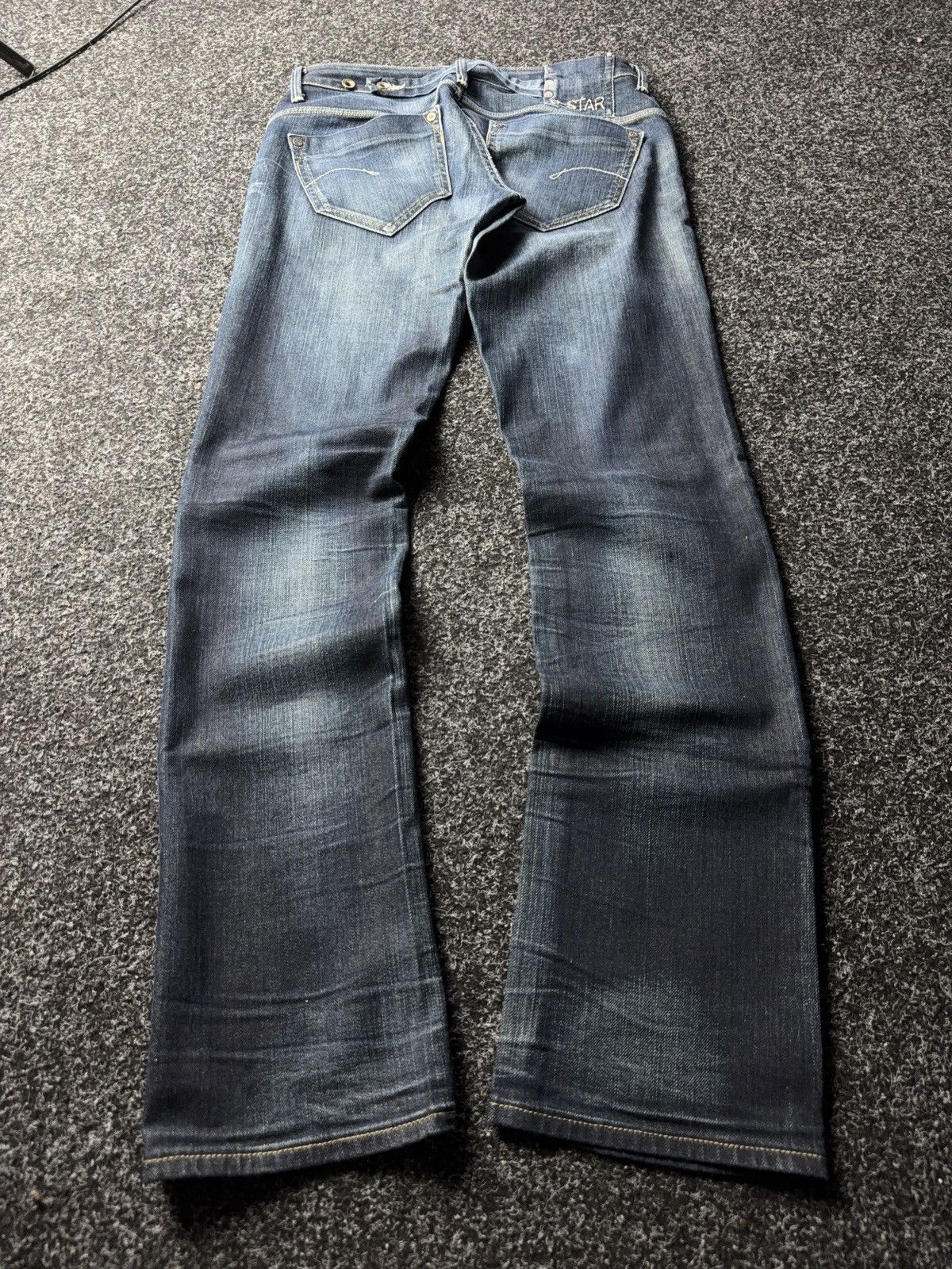 G-Star Retro Y2K 00s G-Star RAW l Vintage Distressed Denim Jeans Size 28" / US 6 / IT 42 - 10 Thumbnail