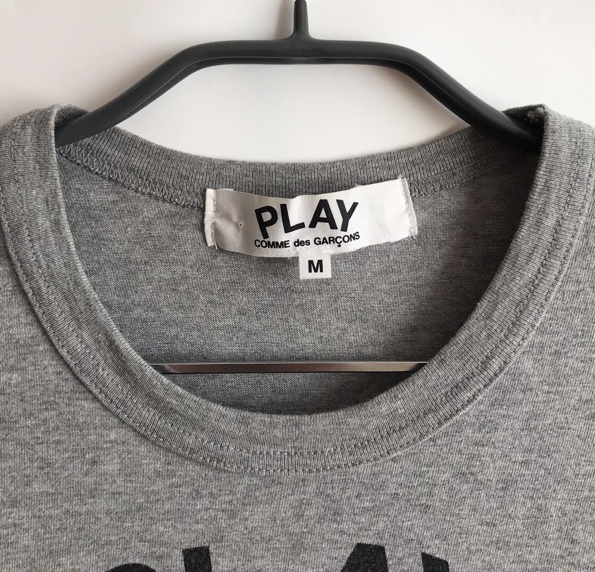 Comme des Garcons Play Comme des Garçons Tee Big Heart Womens Sz M Gray Size M / US 6-8 / IT 42-44 - 6 Thumbnail