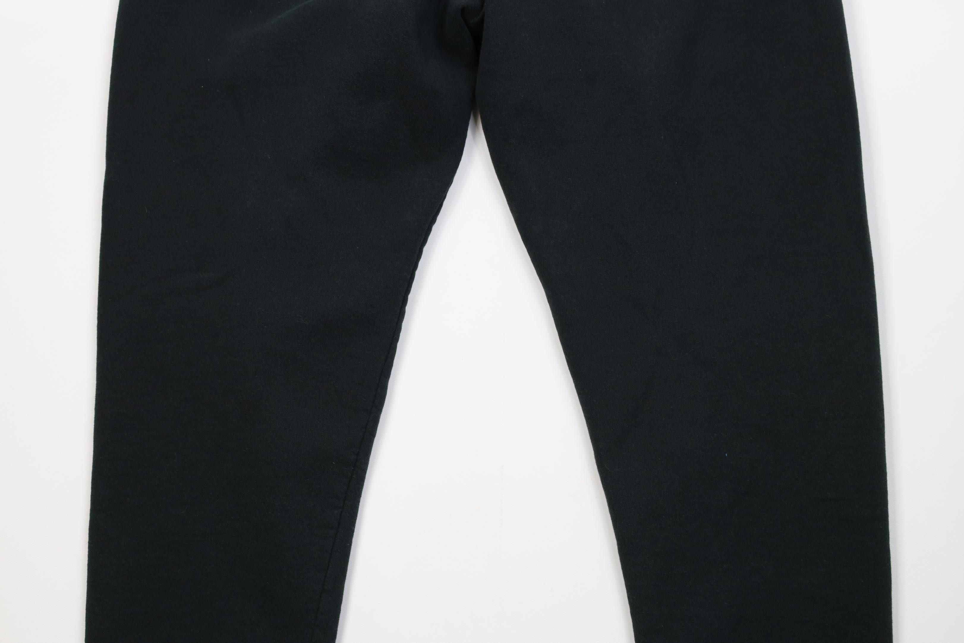Vintage Vintage 90s Y2K Streetwear Tapered Leg Sweatpants Black Size US 34 / EU 50 - 10 Thumbnail
