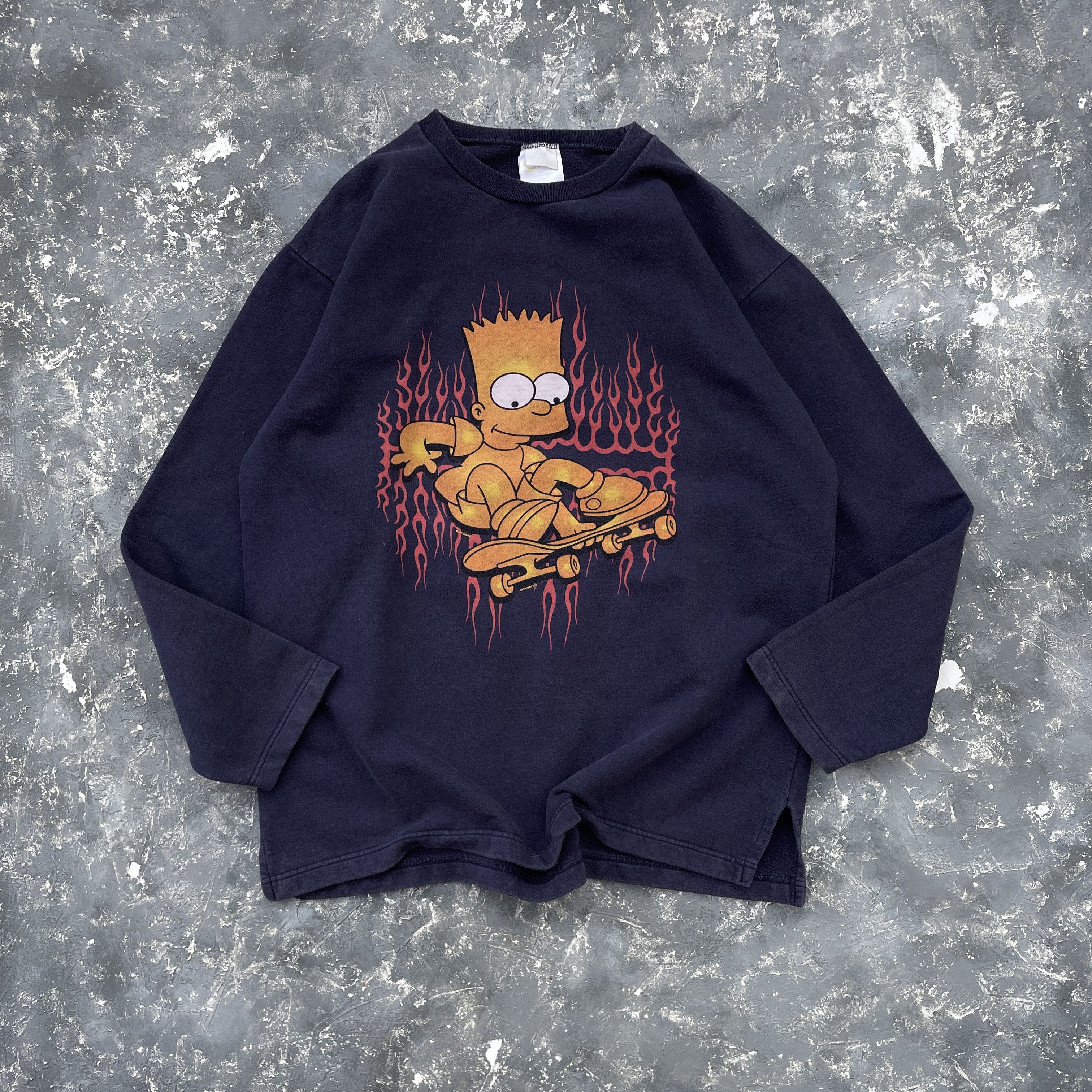 The Simpsons × Vintage vintage 90s simpsons skate sweatshirt Size US XXL / EU 58 / 5 - 1 Thumbnail