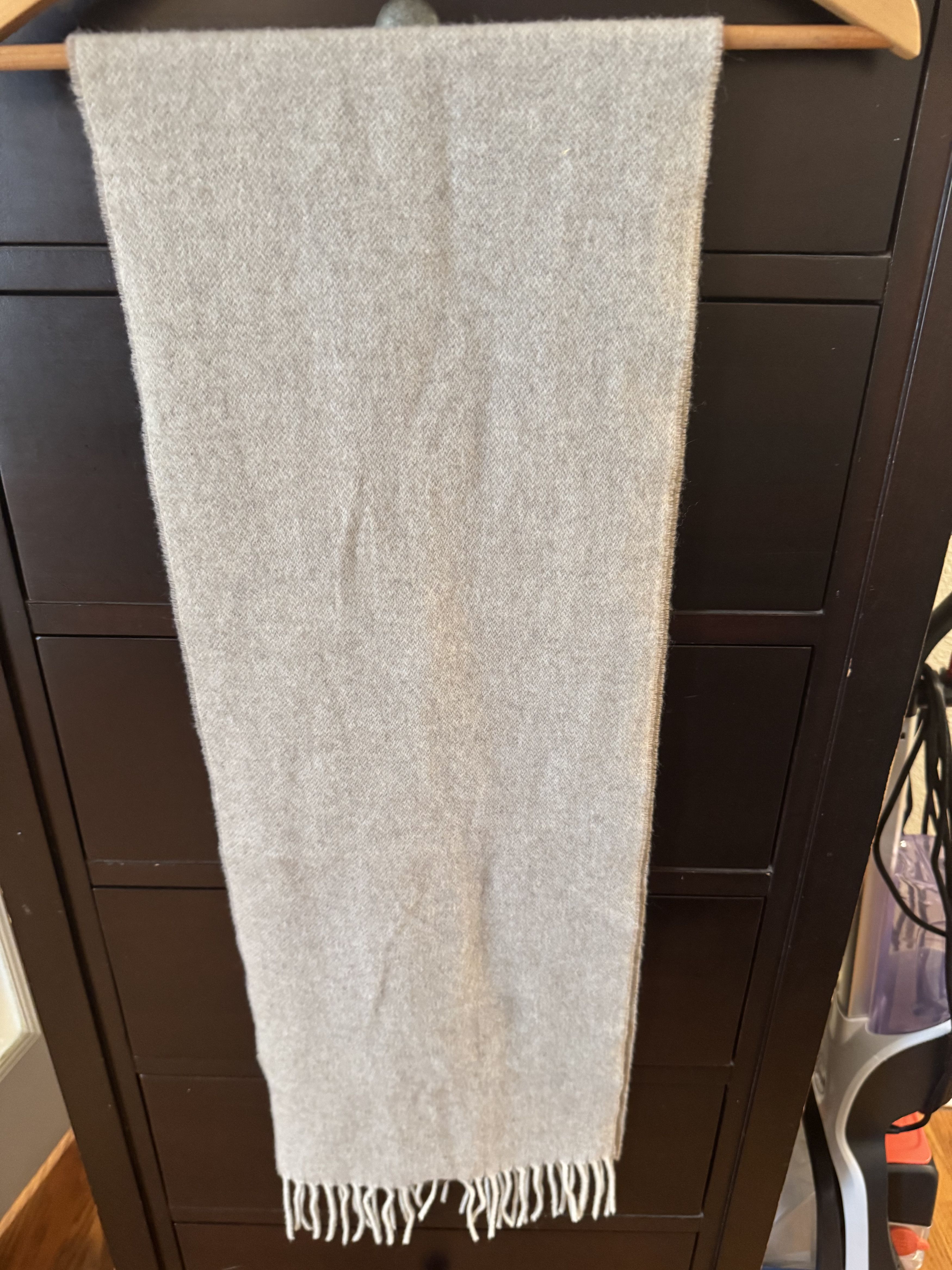 Other Light Tan Cashmere Scarf Size ONE SIZE - 3 Thumbnail