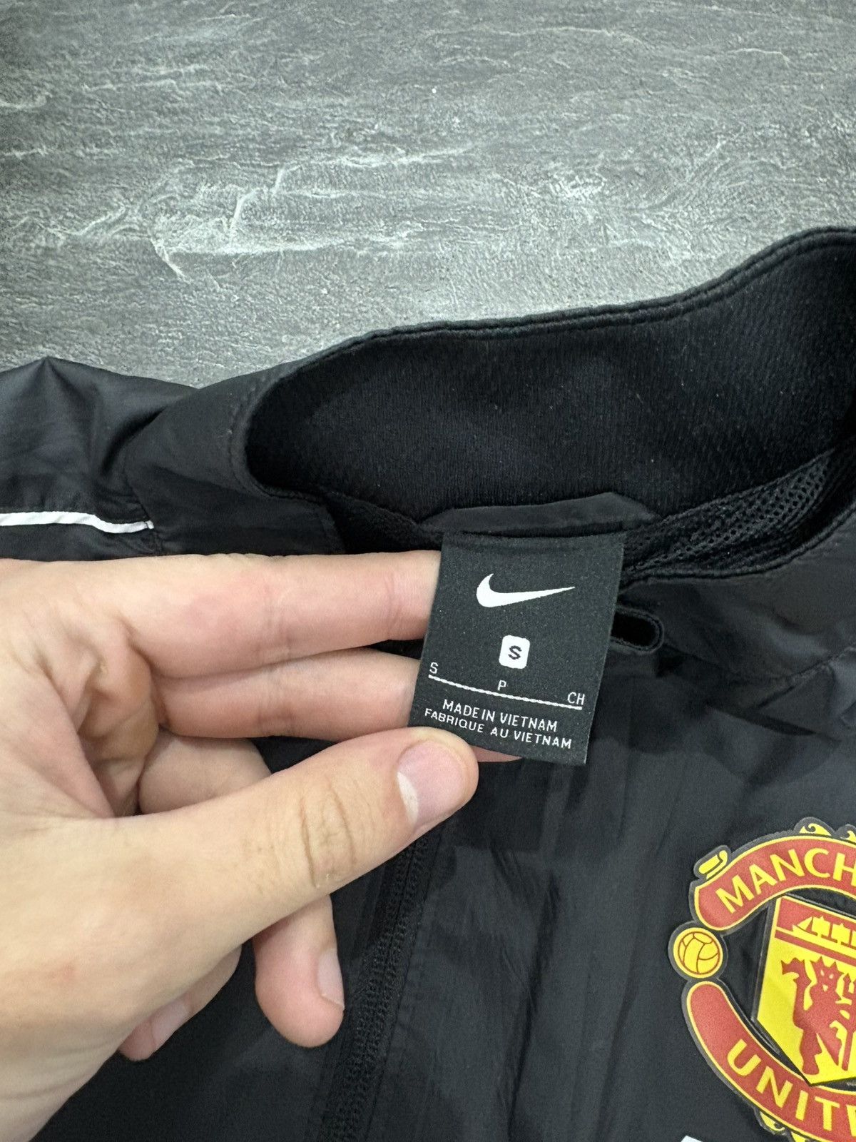 Nike 00s Vintage Nike x Manchester United Soccer Nylon Jacket Size US S / EU 44-46 / 1 - 5 Thumbnail