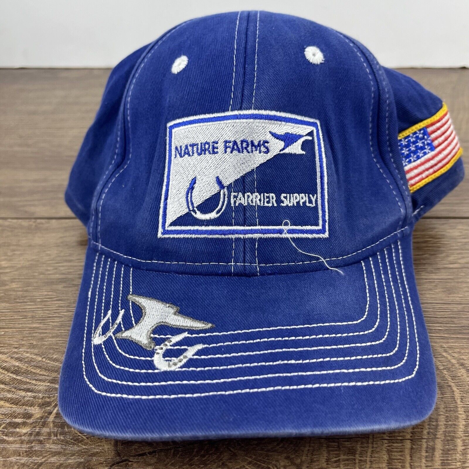 Other Nature Farms USA Hat Adjustable Hat Blue Hat Adjustable Blue Size ONE SIZE - 6 Thumbnail