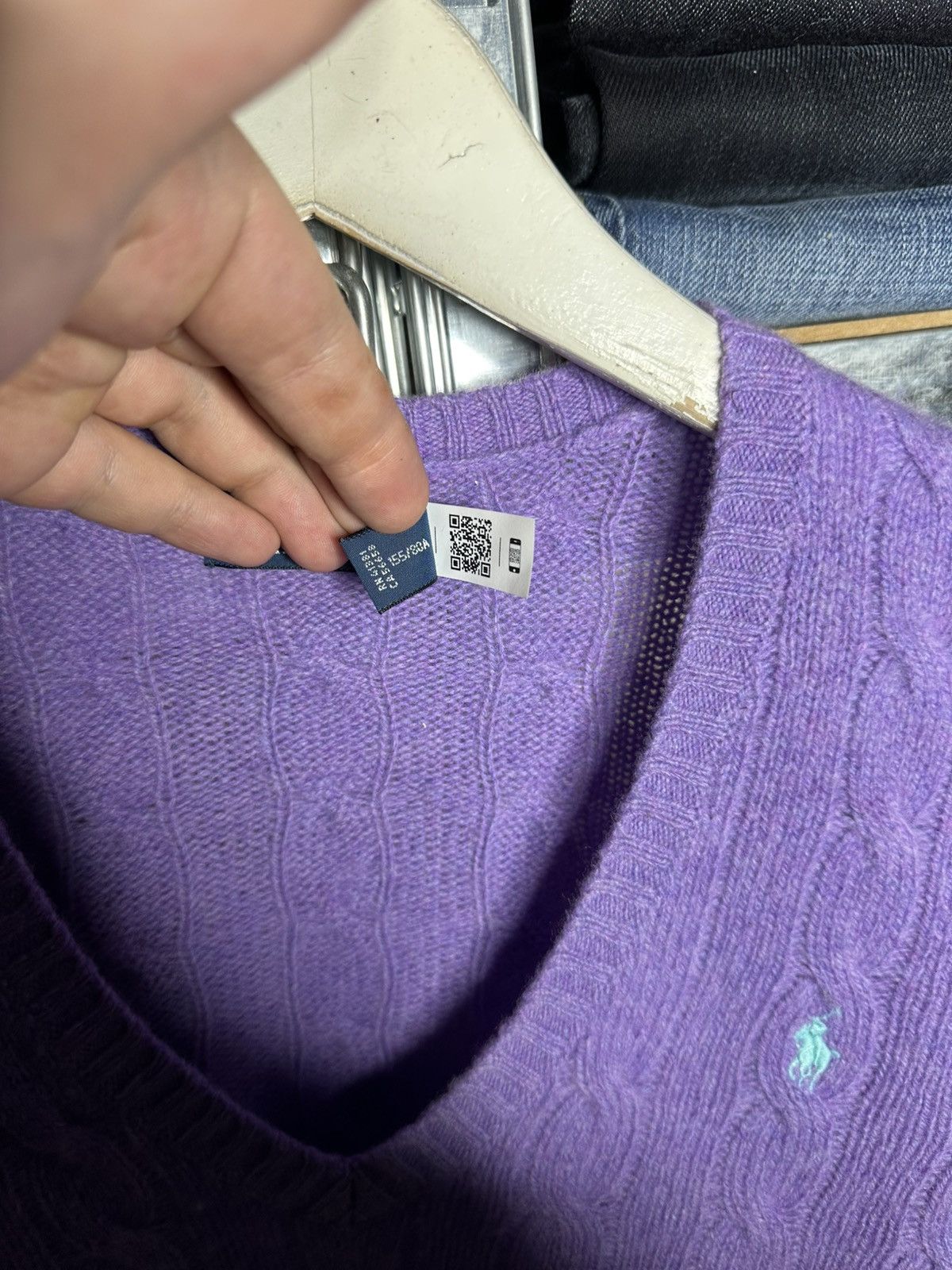 Polo Ralph Lauren Polo Ralph Lauren cable knit V neck sweater Size XS / US 0-2 / IT 36-38 - 5 Thumbnail