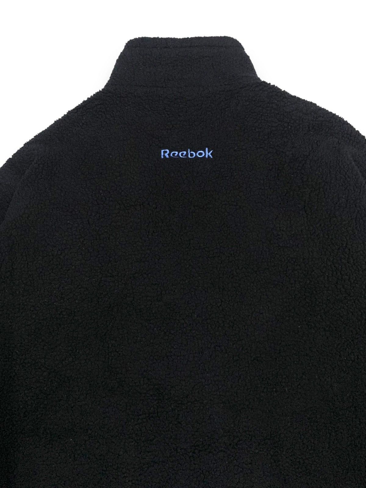 Reebok Vintage 90s Reebok Full Zip Navy Deep Pile Fleece Jacket Size US L / EU 52-54 / 3 - 13 Thumbnail