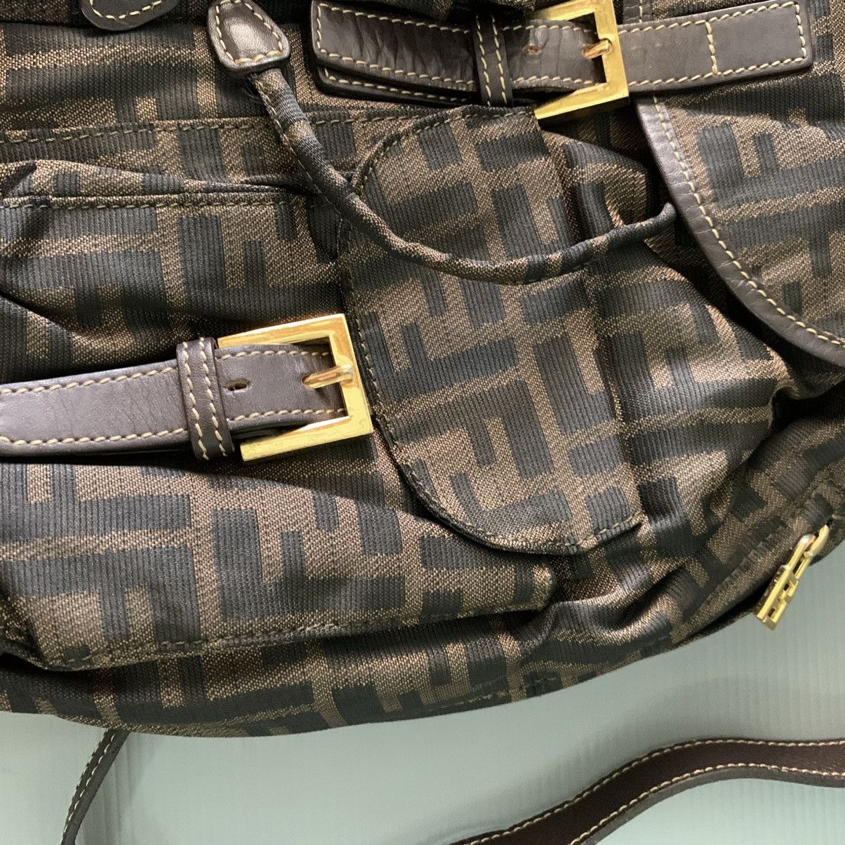 Fendi Fendi Zucca Vintage Backpack Bag Size ONE SIZE - 11 Thumbnail