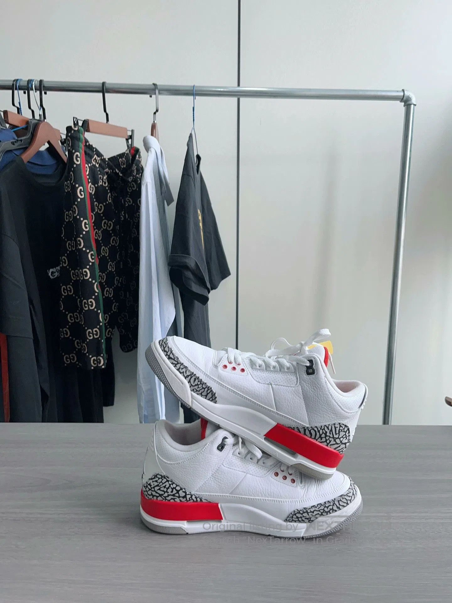 Jordan Brand Air Jordan 3 White Red. Size US 10 / EU 43 - 4 Thumbnail