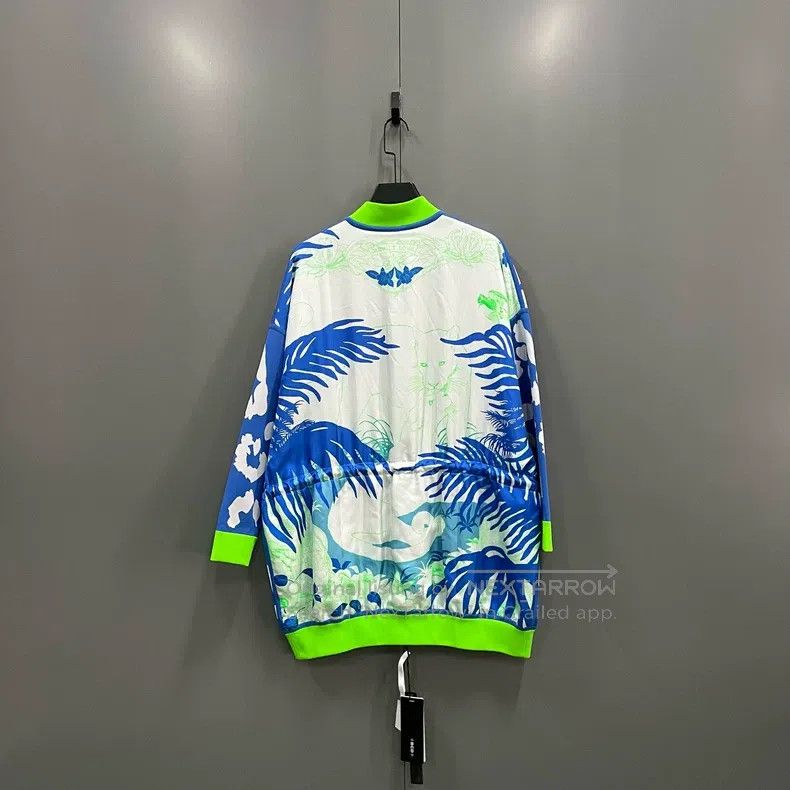Hermes Hermes Blue pattern full-print jacket Size XS / US 0-2 / IT 36-38 - 2 Thumbnail