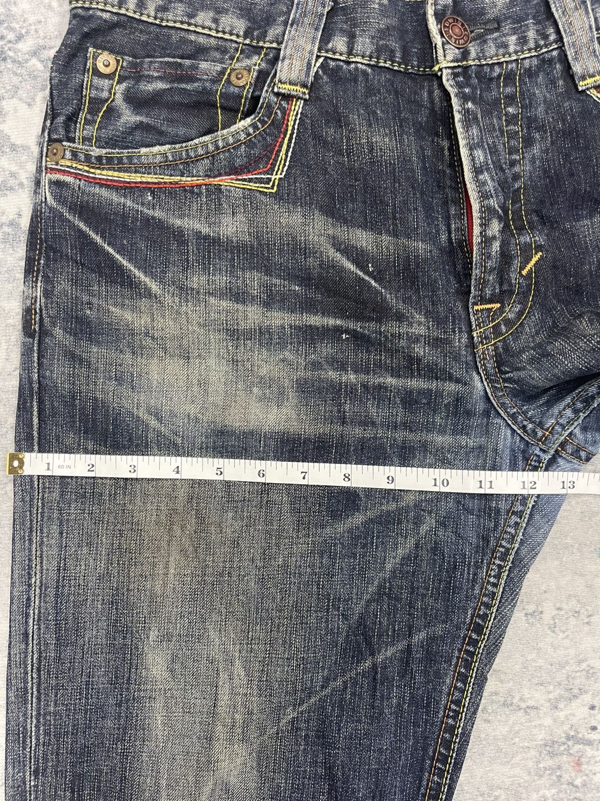Edwin Flare Jeans Edwin 503 Blue Trip Boot Cut Low Rise Denim Size US 34 / EU 50 - 14 Thumbnail