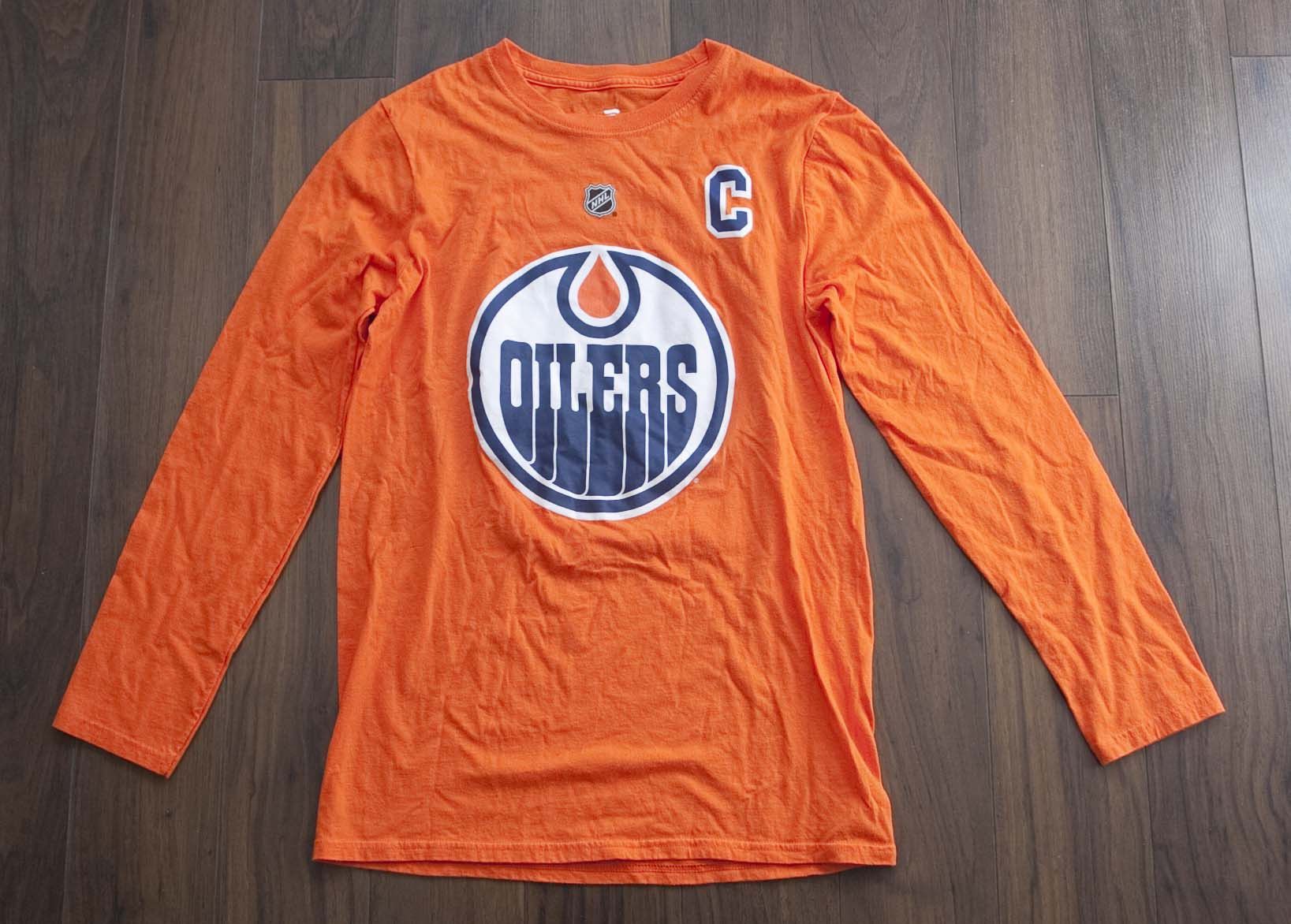 NHL Connor McDavid T Shirt Long Sleeve Edmonton Oilers Fanatic Size US S / EU 44-46 / 1 - 2 Thumbnail