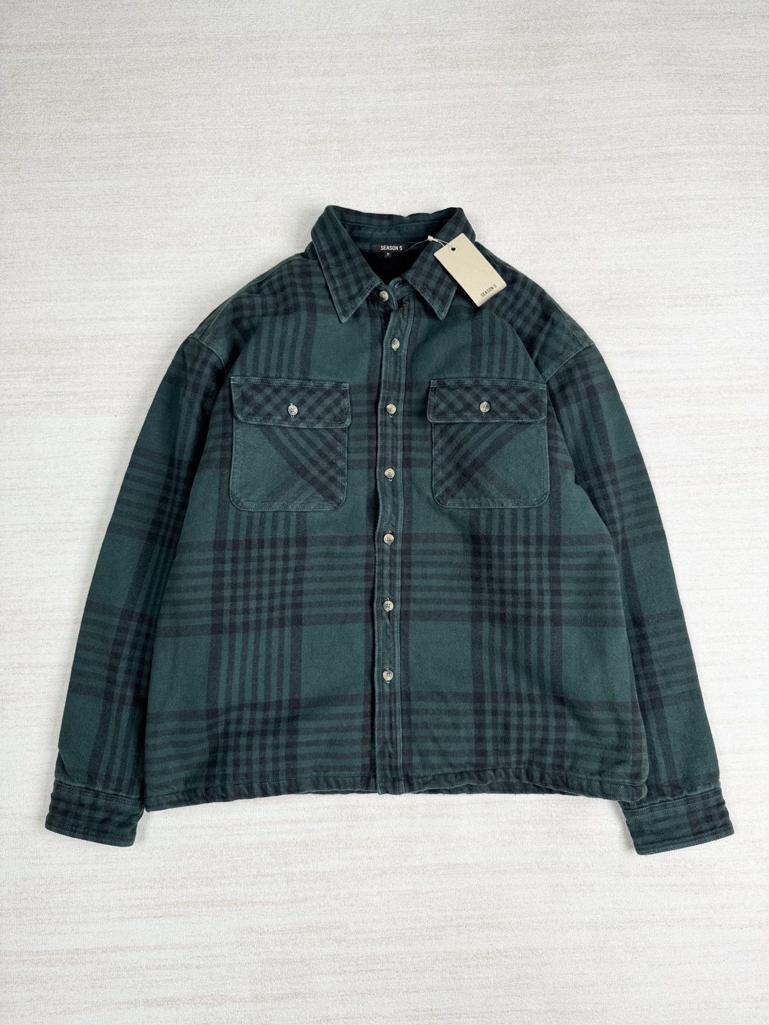 Yeezy yeezy season 5 sherpa flannel | Grailed