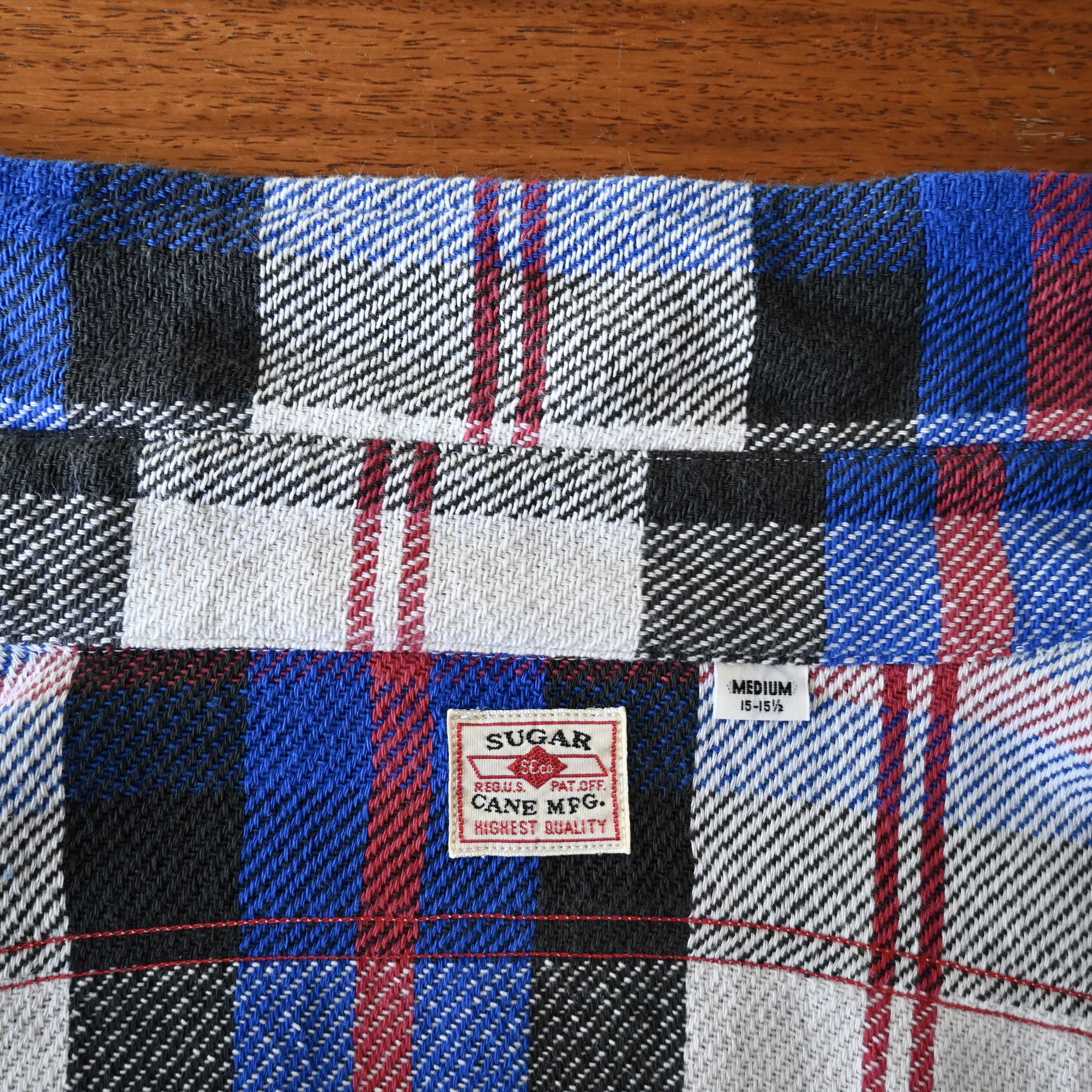 Sugar Cane Sugar Cane "Soft Twill" flannel work shirt, blue plaid, M Size US M / EU 48-50 / 2 - 10 Thumbnail
