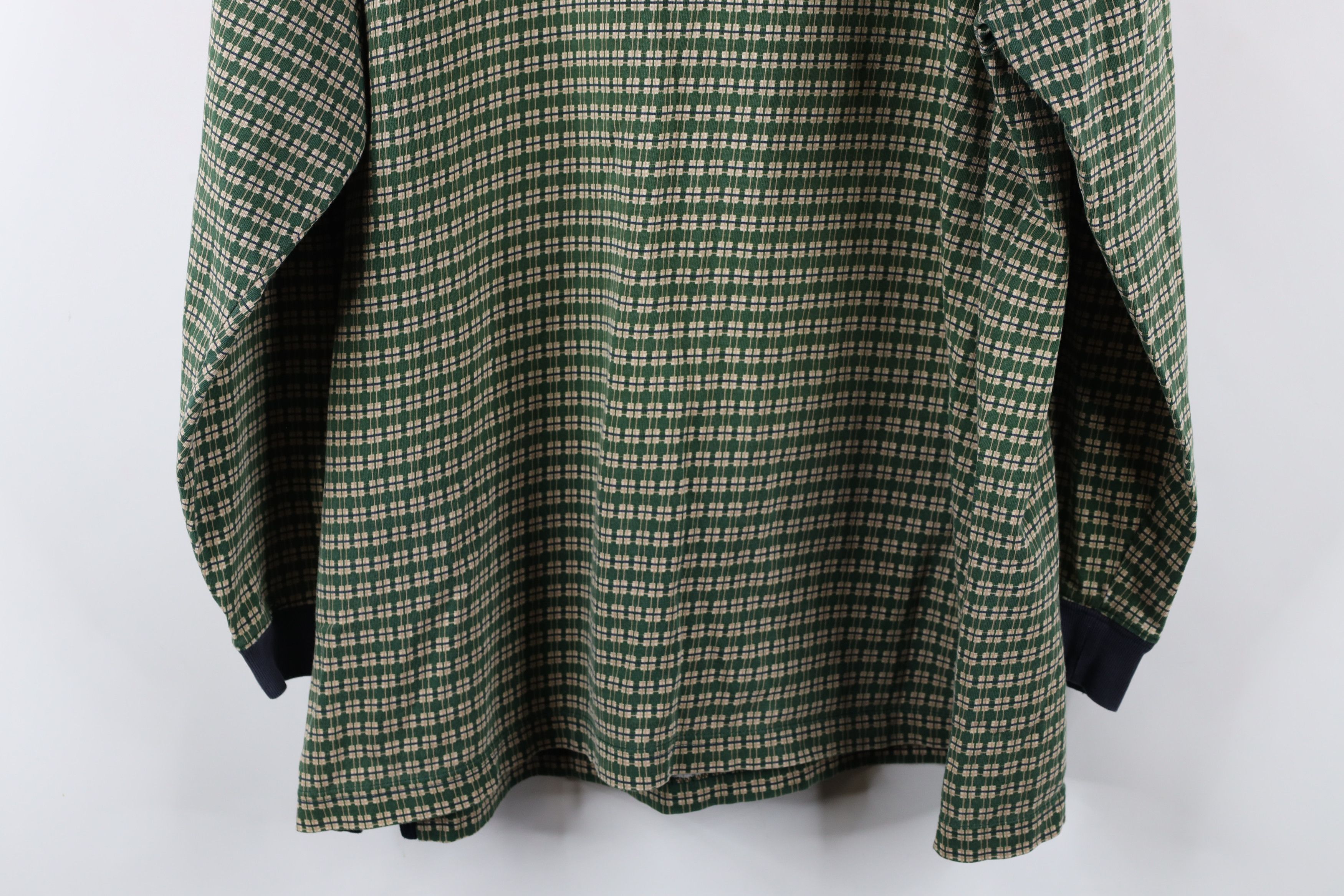 Ralph Lauren × Vintage Vintage 90s Chaps Ralph Lauren Geometric Long Sleeve Polo Size US L / EU 52-54 / 3 - 12 Thumbnail