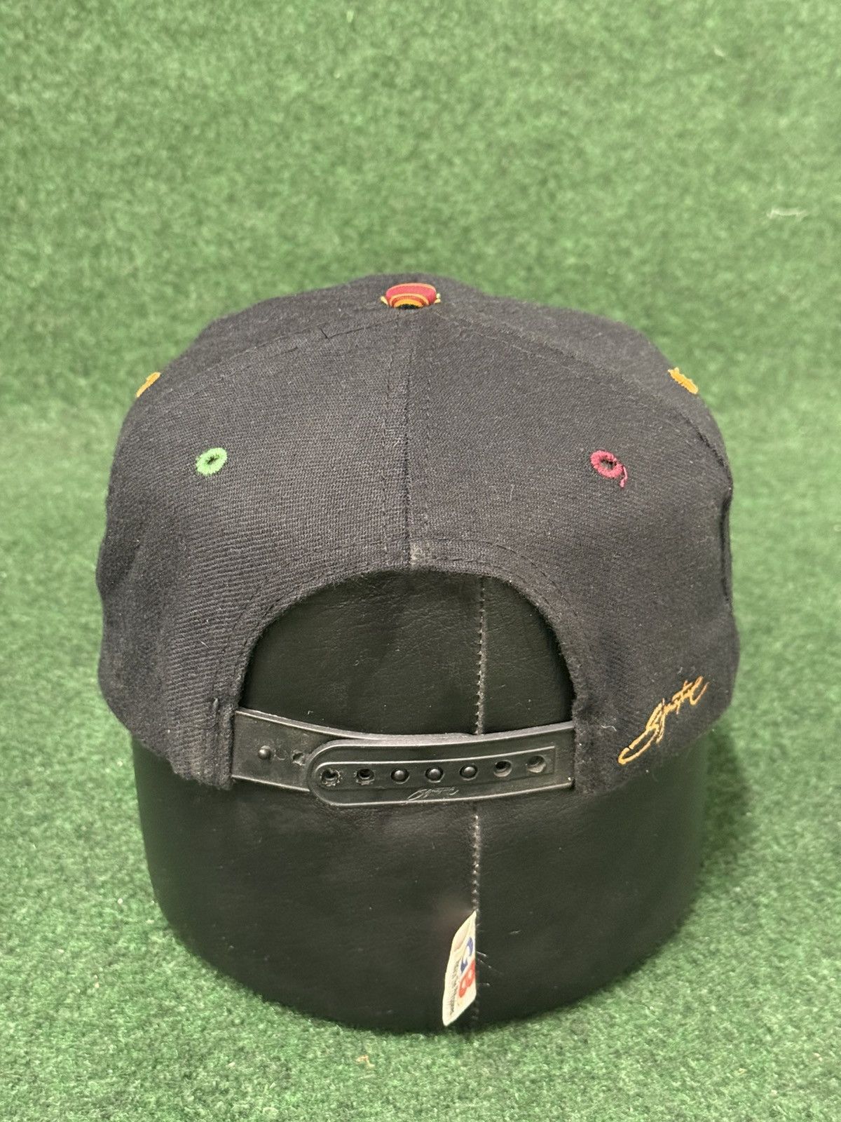Other Vintage Malcolm X Kente Cloth Pattern Brim Snapback Hat Size ONE SIZE - 5 Thumbnail