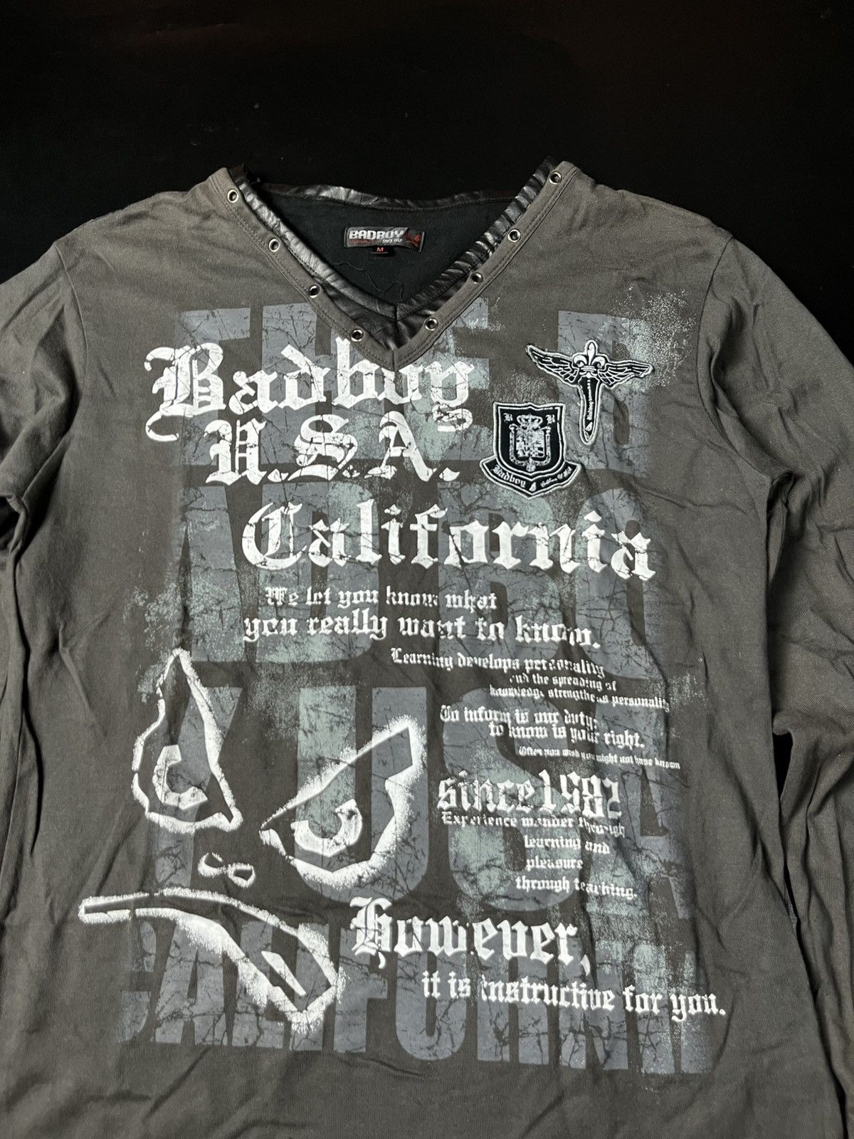 Hysteric Glamour × Japanese Brand BadBoy Leather Collar Poem style Size US M / EU 48-50 / 2 - 2 Thumbnail