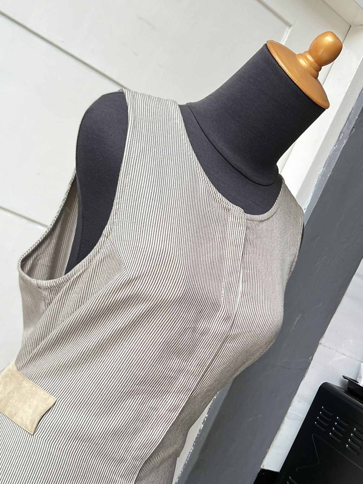 Issey Miyake IM PRODUCT Issey Miyake Striped Sleeveless Dress Size S / US 4 / IT 40 - 4 Thumbnail