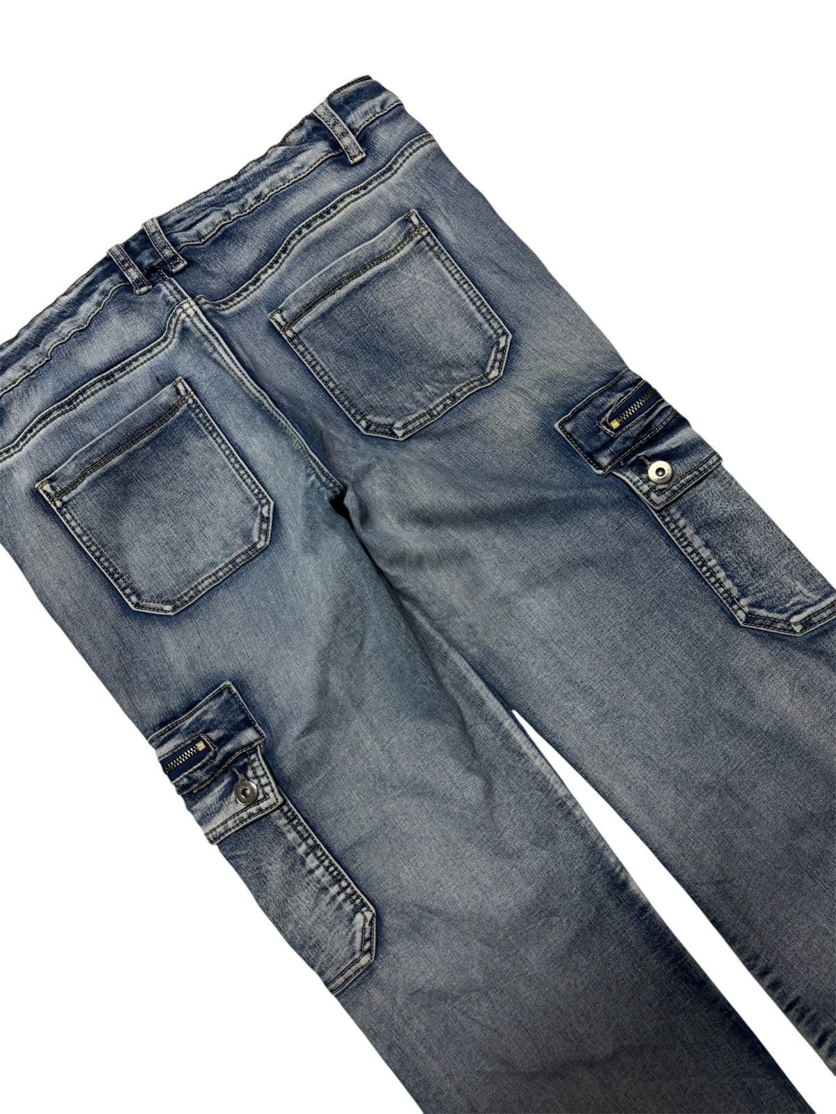20471120 VINTAGE FLARED GLAMOUR OUTFITTERS SICK WASHED CARGO PUNK Size US 33 - 18 Thumbnail