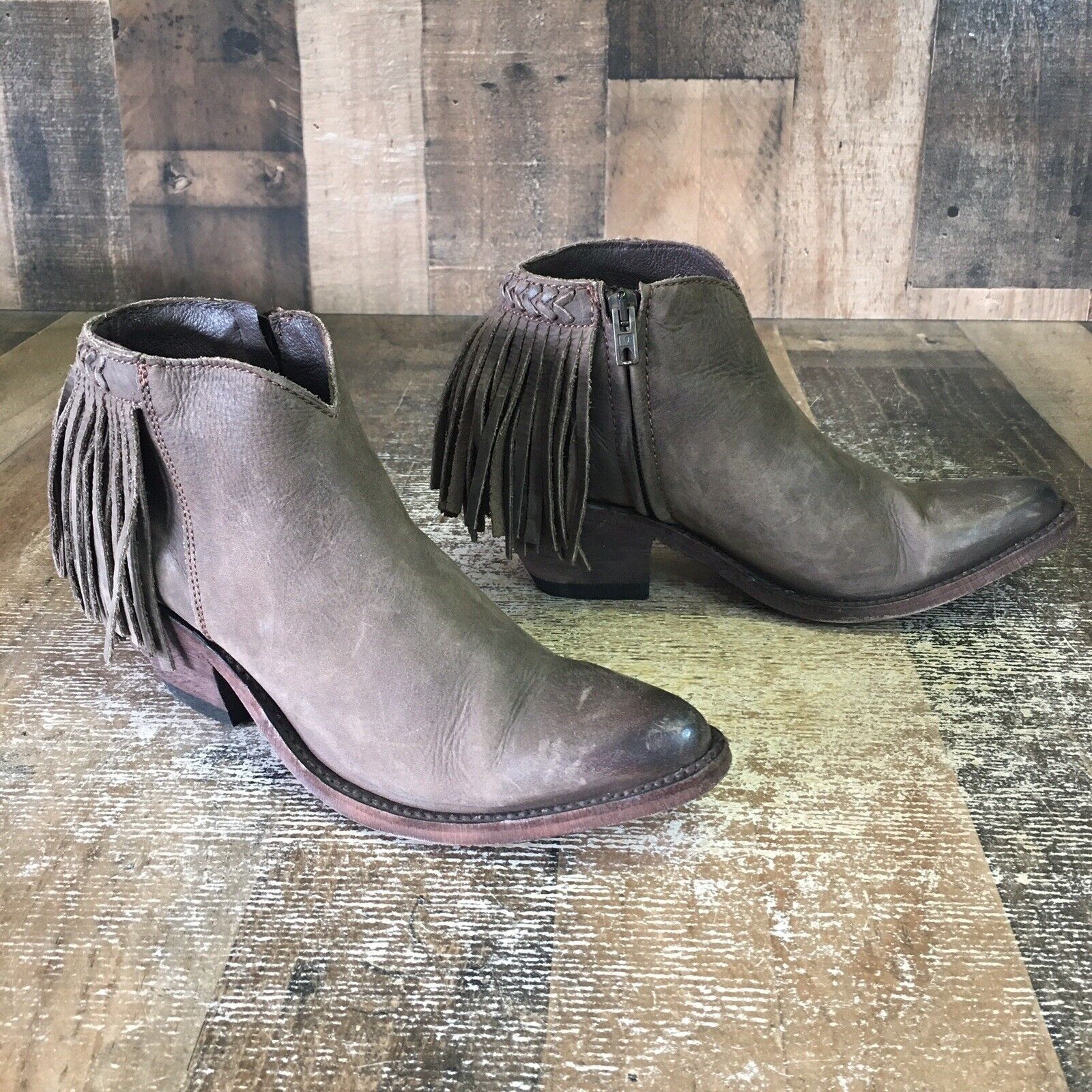 Old Gringo Old Gringo OG Side Zip Tassel Ankle Boots Booties Womens 7 B Size US 7 / IT 37 - 12 Thumbnail