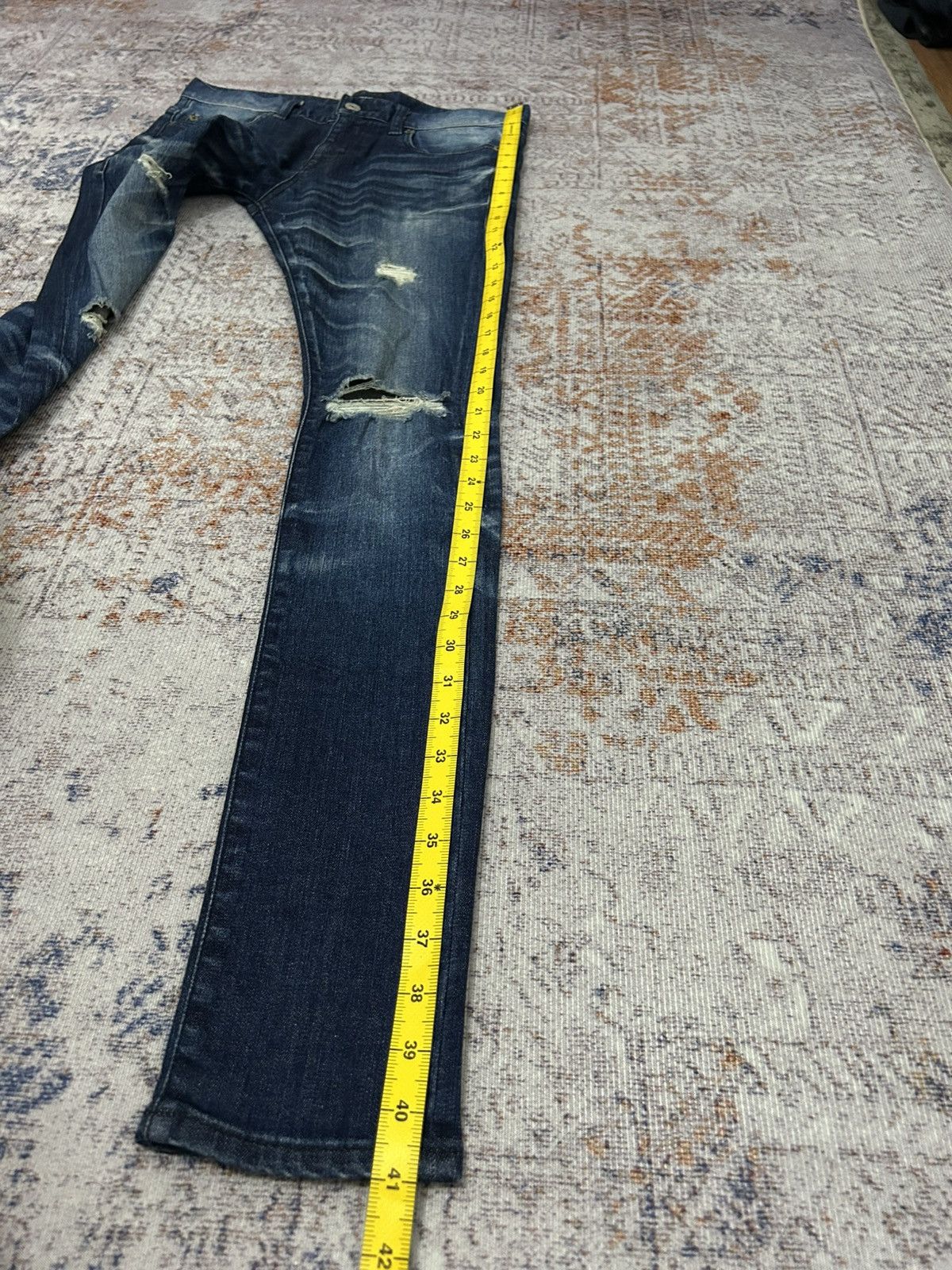 JACKROSE Jackrose Japan Distressed Skinny Jeans Size US 30 / EU 46 - 22 Thumbnail