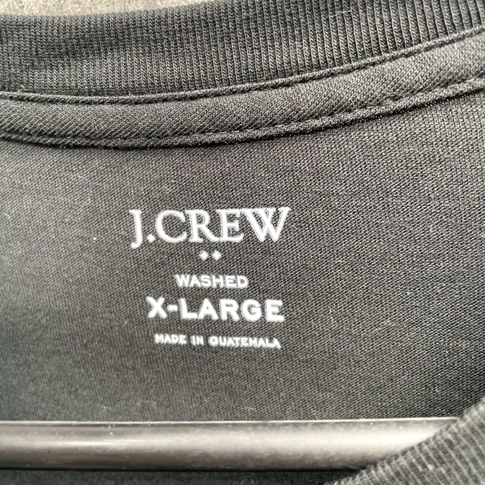 J.Crew J.CREW Cotton Washed Jersey Tee Mens XL Black Short Sleeve Crewneck T Shirt Size US XL / EU 56 / 4 - 5 Thumbnail
